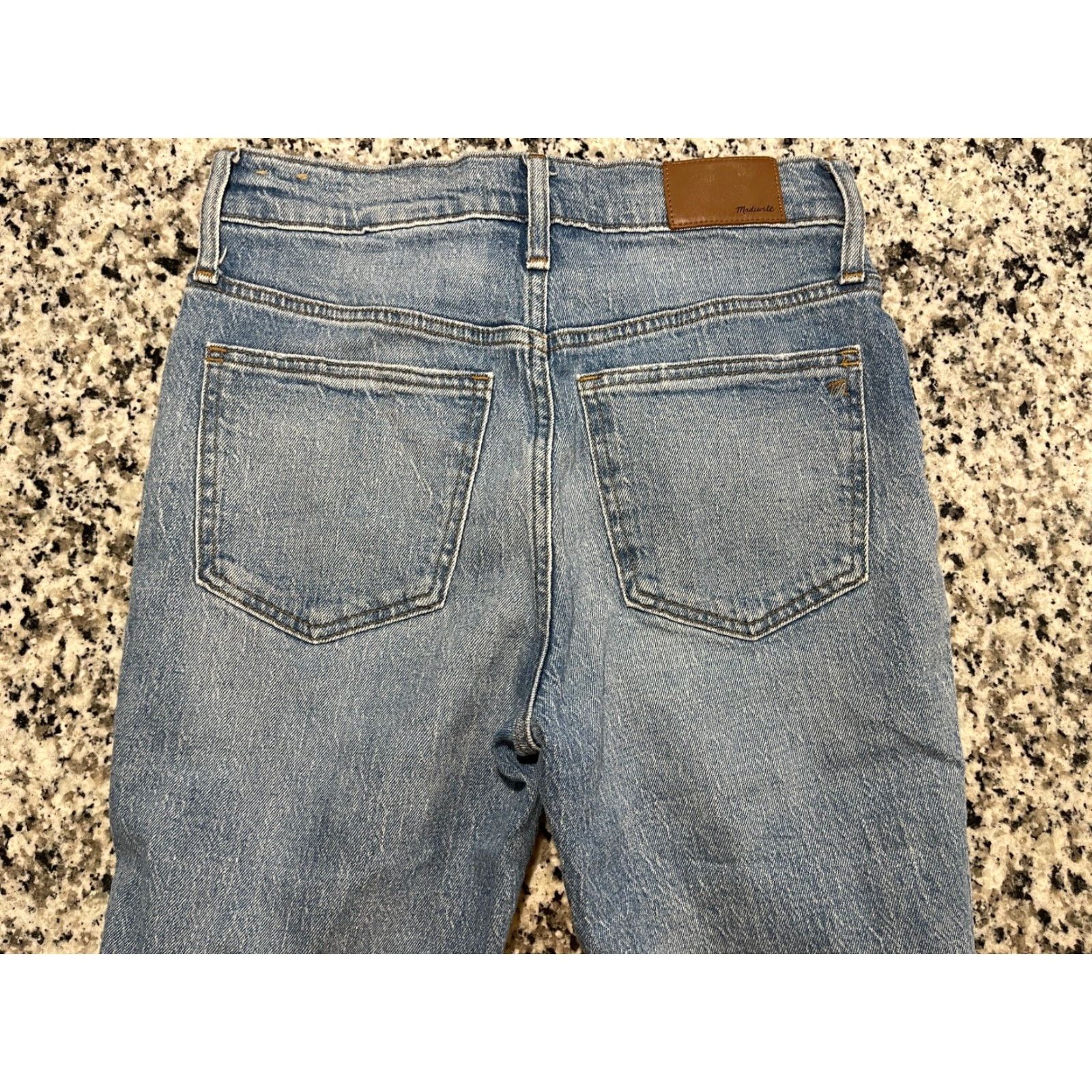 Madewell MADewell The Perfect Vintage Crop Jeans Womens 27P Petite Denim Blue 5-Pocket Stretch Distressed Cropped Jeans Womens Size 28" / US 6 / IT 42 - 4 Thumbnail