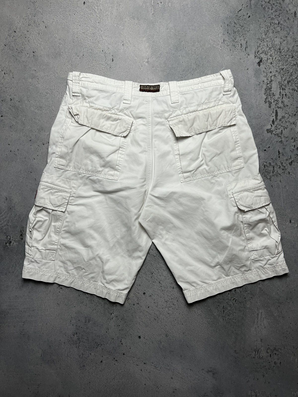 Napapijri Vintage Napapijri Cargo Shorts Distressed Y2K Rare 00s Size US 36 / EU 52 - 2 Thumbnail