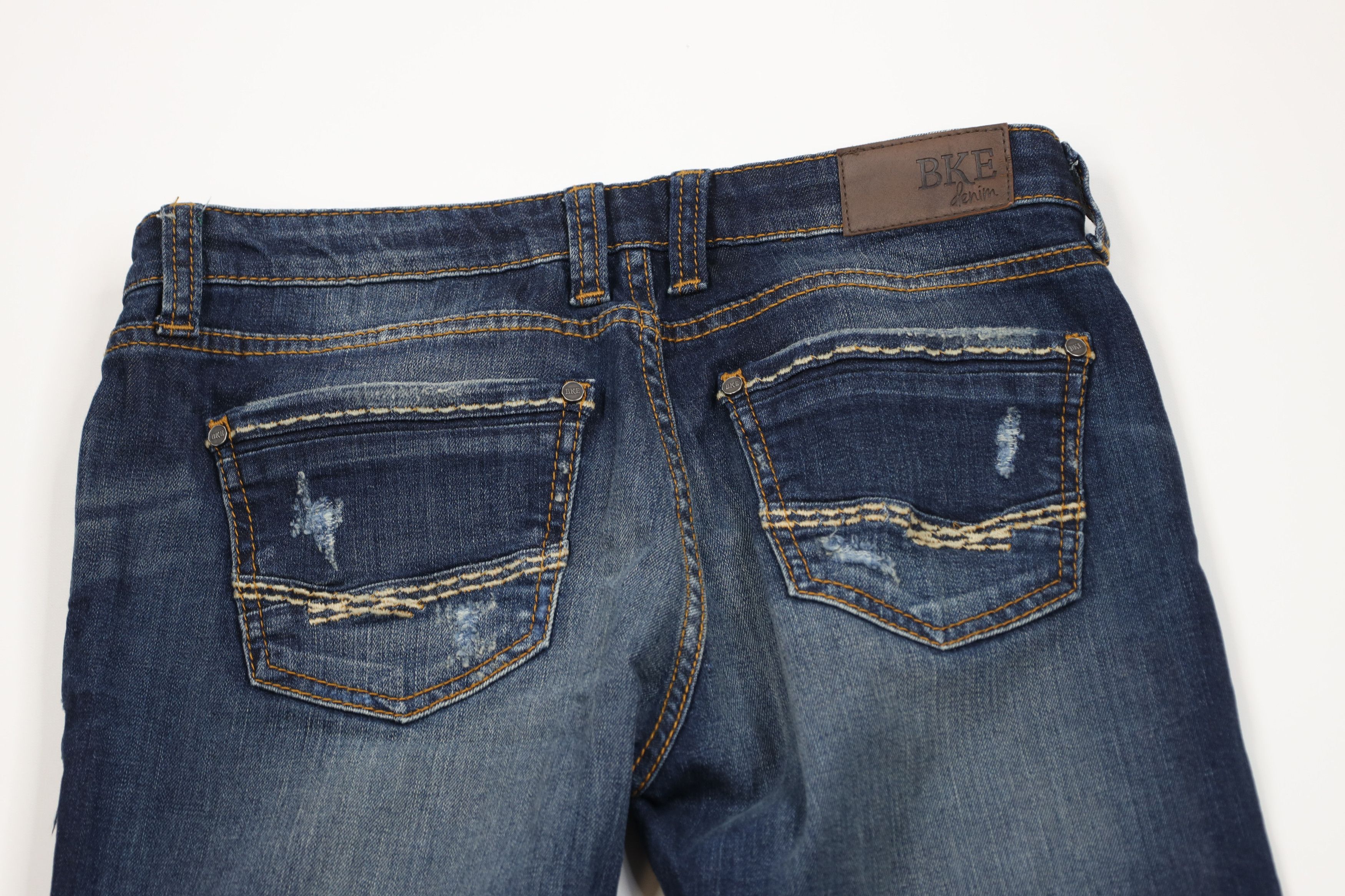 Vintage Buckle BKE Stitch Stretch Stella Bootcut Denim Jeans Blue Size 27" / US 4 / IT 40 - 9 Thumbnail