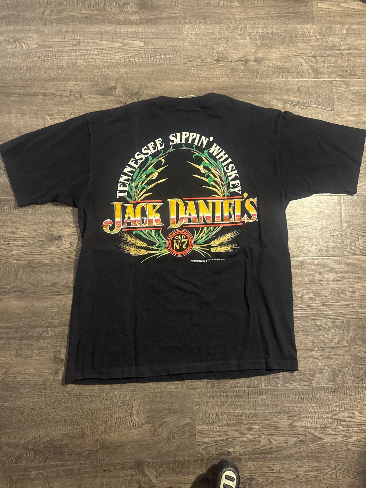 Vintage Vintage Jack Daniels T Shirt Size US L / EU 52-54 / 3 - 2 Thumbnail