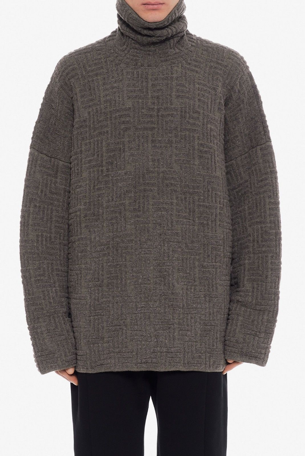 Fear of God Last Size Fear of God Wool Jacquard High Neck Sweater Size US XL / EU 56 / 4 - 7 Thumbnail