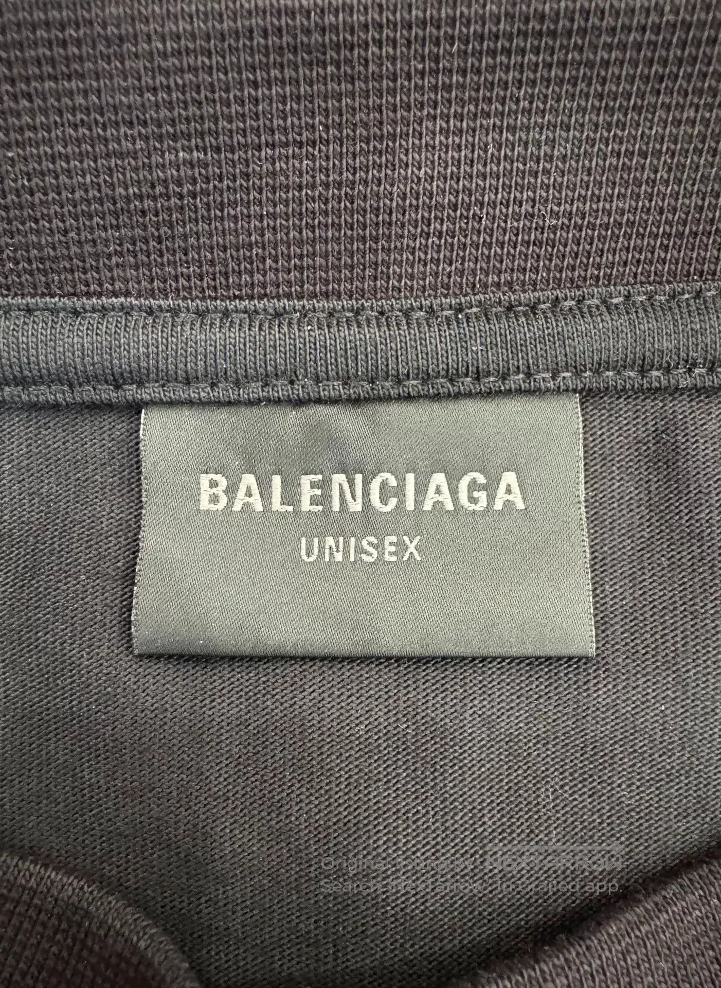 Balenciaga Balenciaga Rock Shield Logo Faded Black Tee. Size US L / EU 52-54 / 3 - 5 Thumbnail