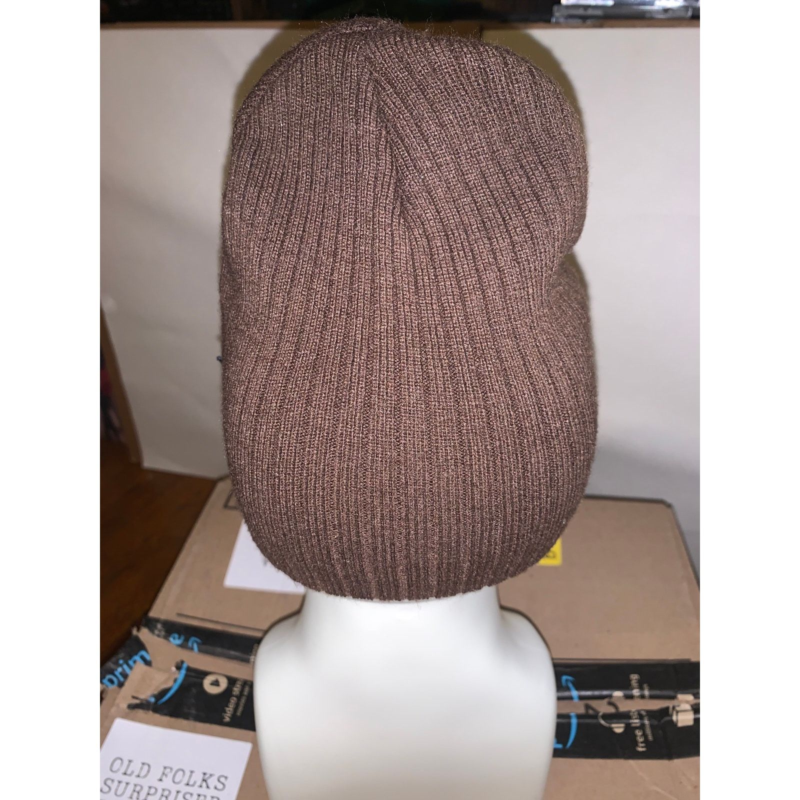 Other × Vintage Vintage Y2K Baby Phat Brown Beanie Hat Embroidered Cat Logo Size ONE SIZE - 4 Thumbnail