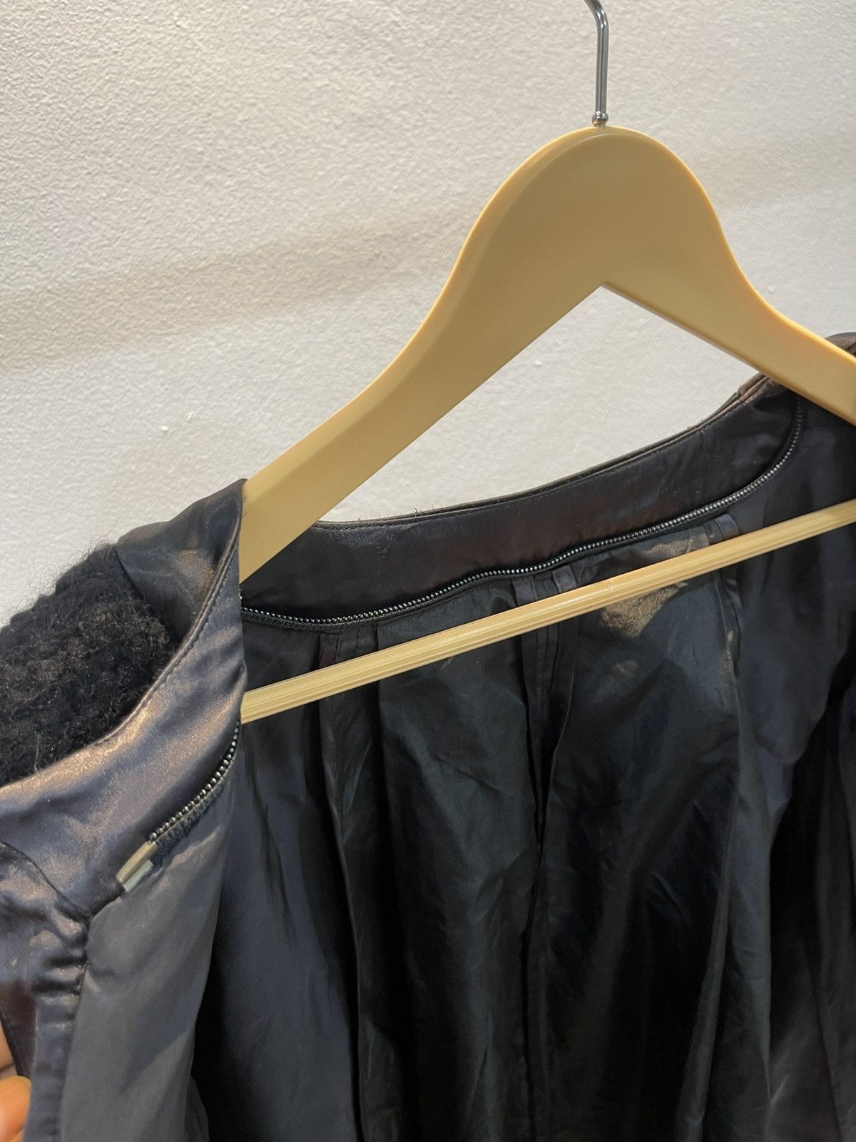 Sacai Sacai Coat Womens Small Black Wool Nylon Mixed Media Size S / US 4 / IT 40 - 3 Thumbnail
