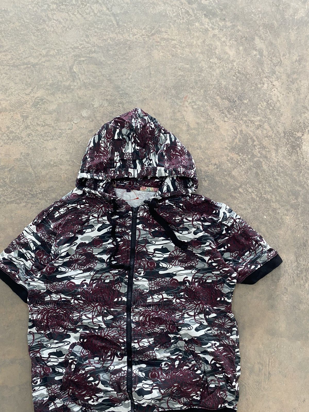 Japanese Brand JAPAN KOI MOTIVE HOODED ZIPPER SWEATER 90s Size US S / EU 44-46 / 1 - 3 Thumbnail