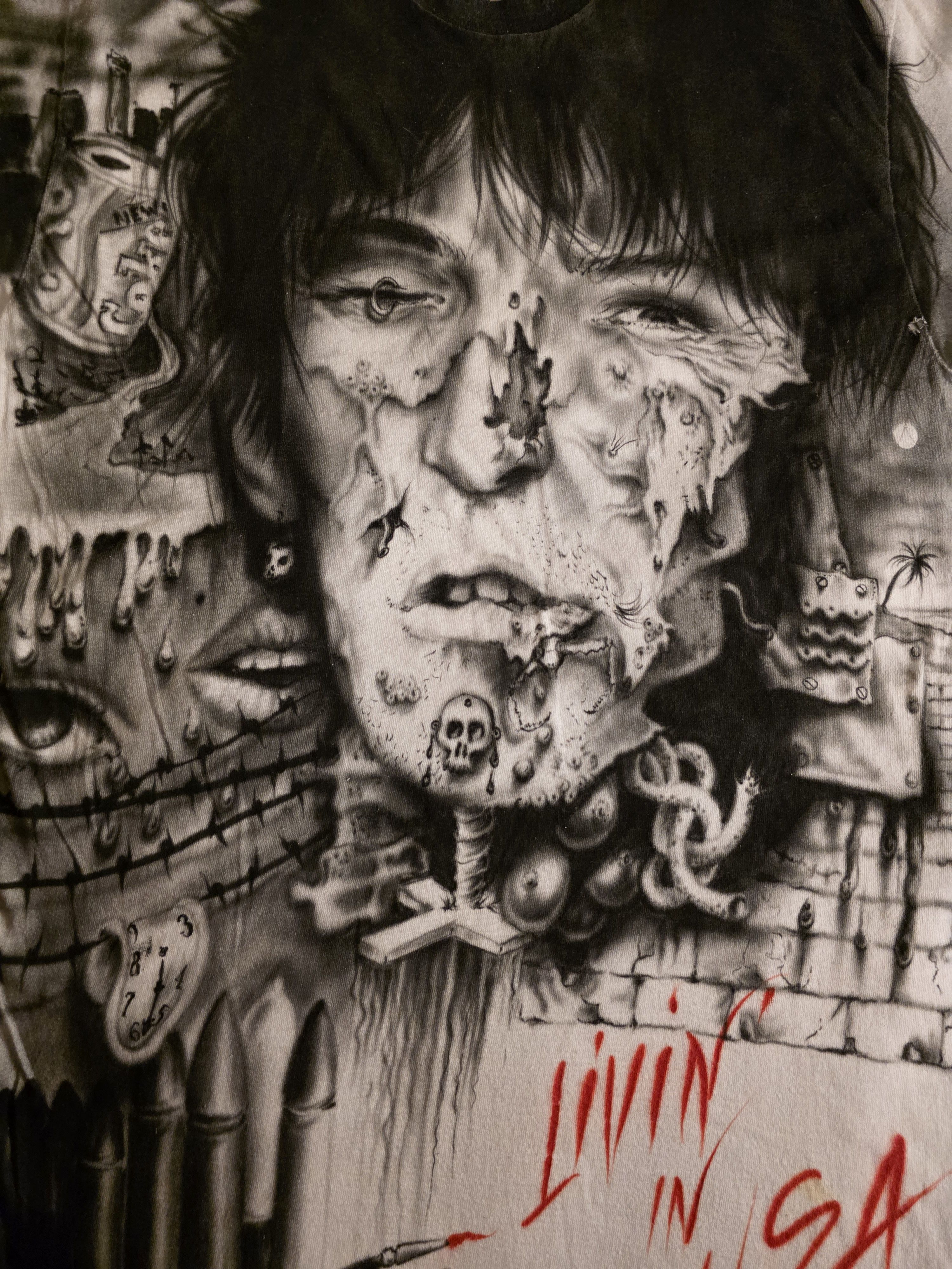 Other Vintage 1985 Airbrushed Keith Richards Art Tee Jurek Size US L / EU 52-54 / 3 - 6 Thumbnail