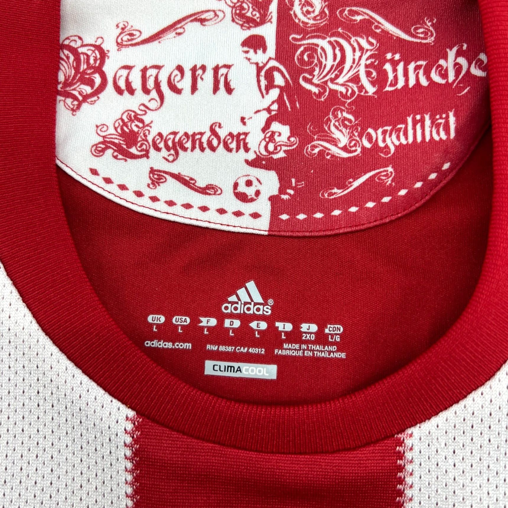 Adidas Bayern Munich Shirt Mens L Adidas Jersey Football Quick Dry Moisture Wicking Multicolor 2010 2011 Ivica Oli Home Size US L / EU 52-54 / 3 - 6 Thumbnail