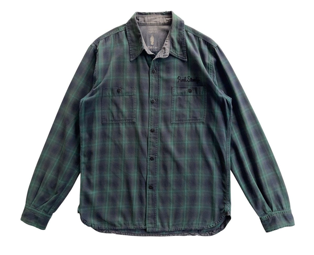 Wacko Maria "Rock Steady" Guilty Parties Distressed Sunfaded Ombre Shirt Size US L / EU 52-54 / 3 - 5 Thumbnail