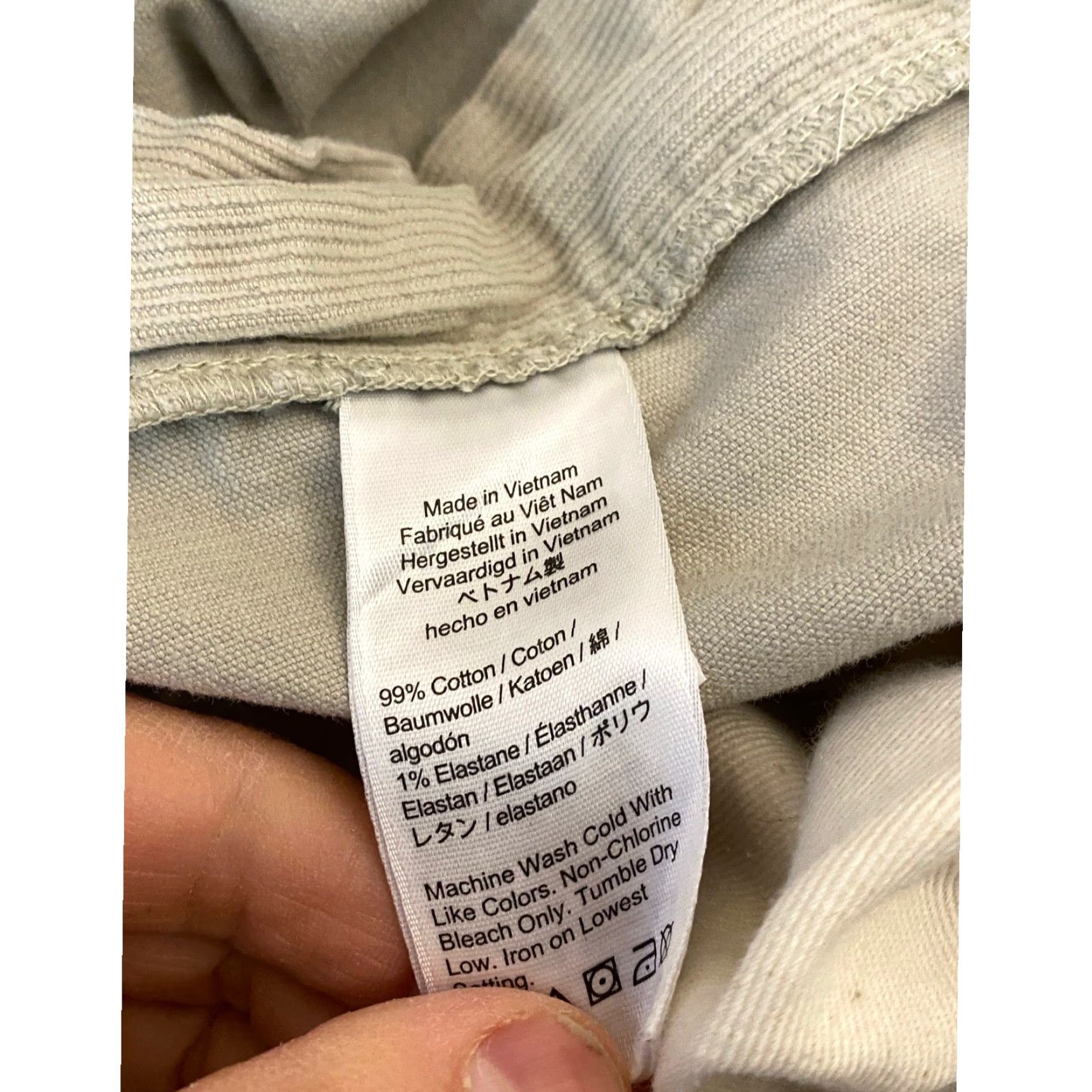 J.Crew J. Crew Mens Corduroy Pants Light Blue Straight Leg 35x32 Chino Casual 5-Pocket Size US 35 - 4 Thumbnail
