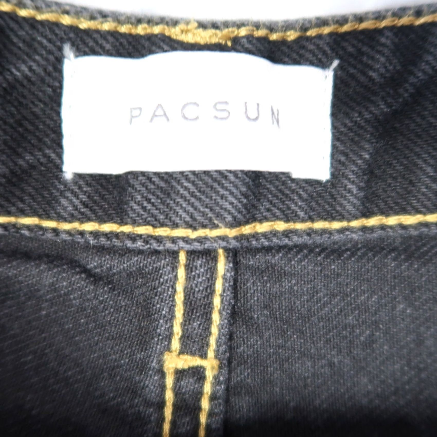 Pacsun VINTAGE PacSun 90's Boyfriend Jeans Black High Rise Loose Fit 27 Womens Jeans 90s Theme - 100% Cotton Size 27" / US 4 / IT 40 - 4 Thumbnail