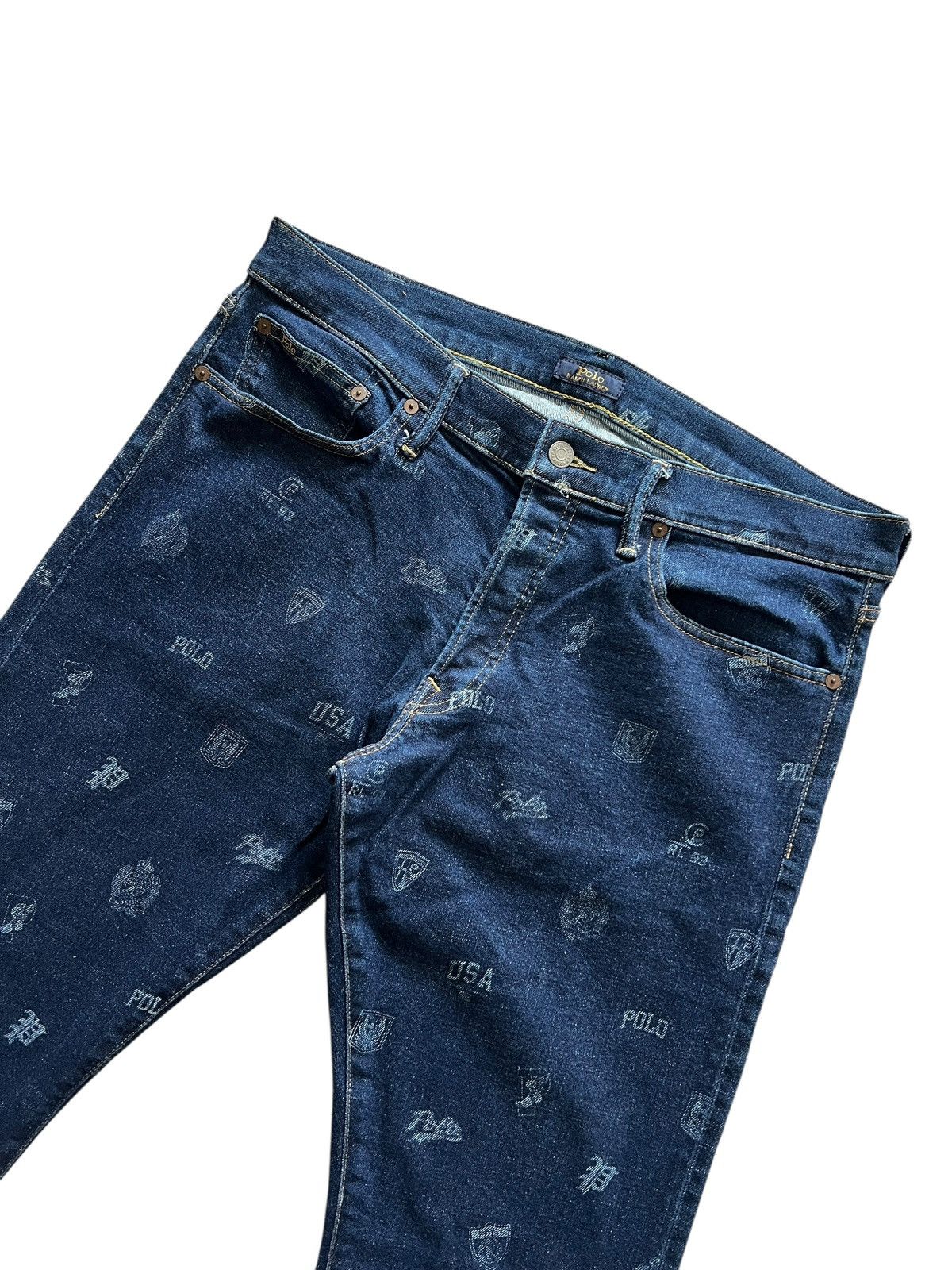 Polo Ralph Lauren Polo Ralph Lauren ‘The Sullivan Slim” Printed Jeans Size US 36 / EU 52 - 4 Thumbnail