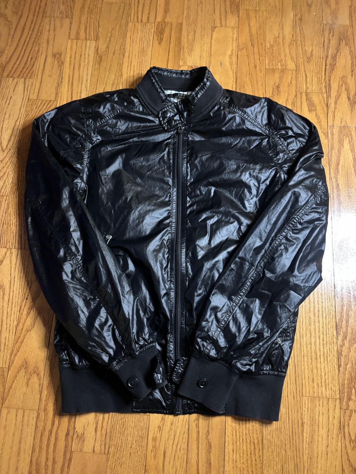 Diesel Diesel Black Coated Bomber Jacket Size US S / EU 44-46 / 1 - 1 Thumbnail