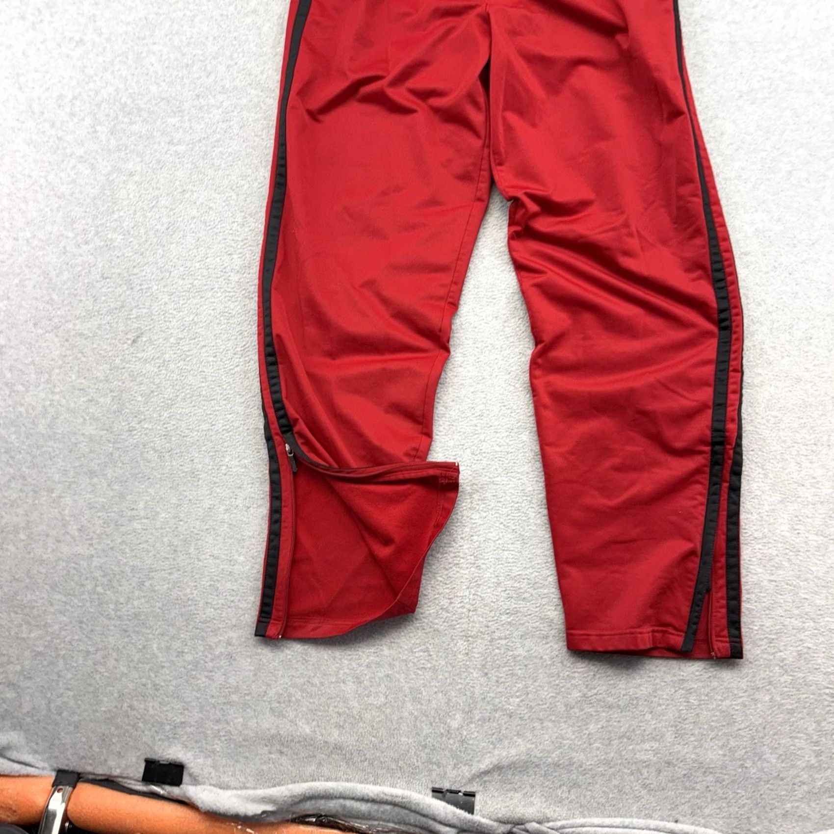 Vintage VINTAGE Paco Sport Track Pants Red Ankle Zip Baggy M Men’s Wide-Leg Athletic Size US 31 - 2 Thumbnail