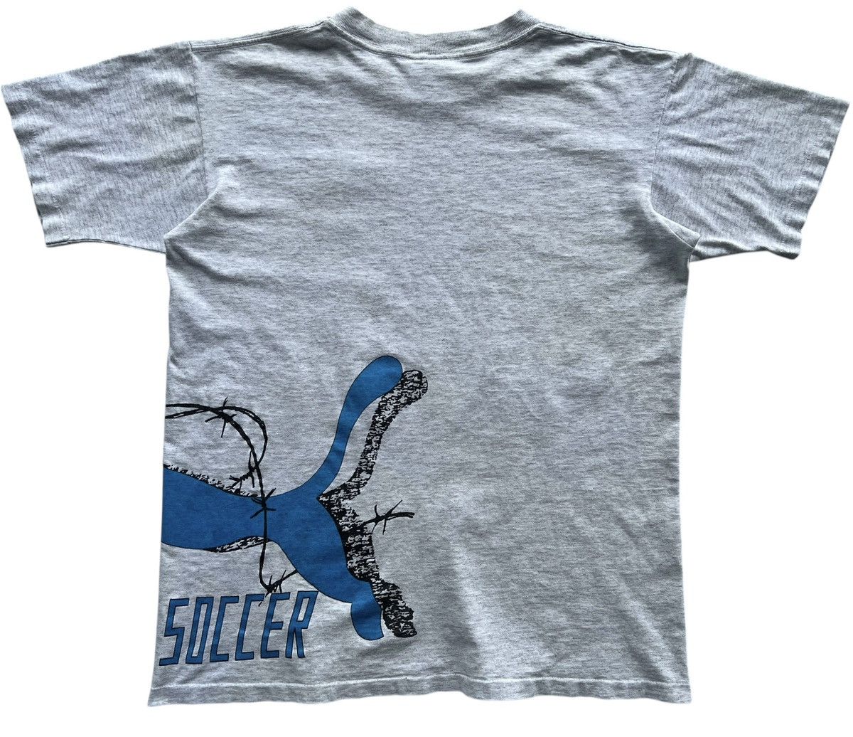 Puma 🔥Vintage 1980’s Puma Turnit On Street Soccer T-Shirt Size US M / EU 48-50 / 2 - 11 Thumbnail