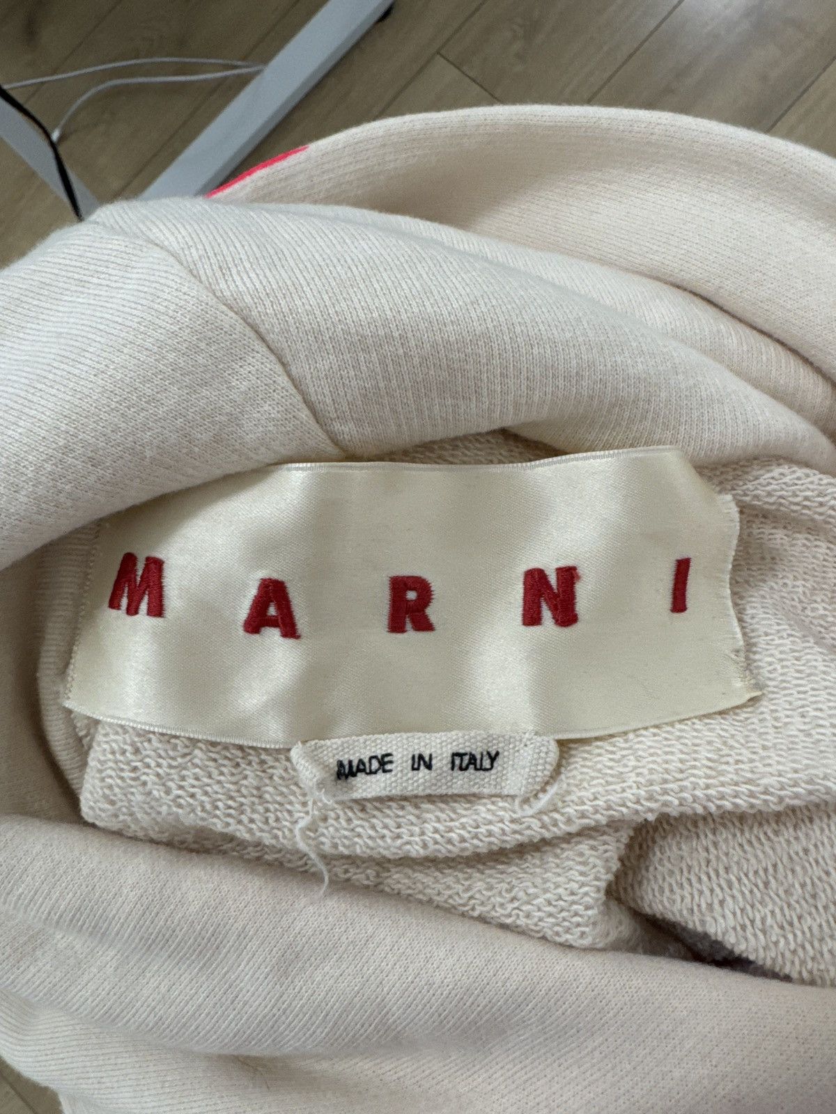 Marni Marni Beige & Pink Hoodie Size US L / EU 52-54 / 3 - 3 Thumbnail