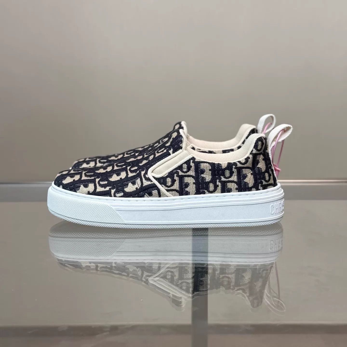 Dior Dior Solar Blue White Print Slip-On Sneaker 37.5 New Unworn Size US 7 / IT 37 - 2 Thumbnail