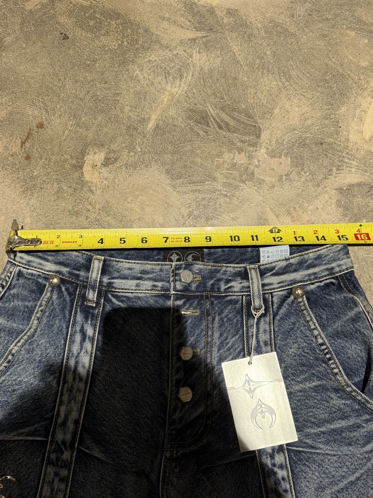 Thug Club THUG CLUB 24AW LINE GOB DENIM PANTS Size 31W STC24PT3201 Size US 31 - 10 Thumbnail