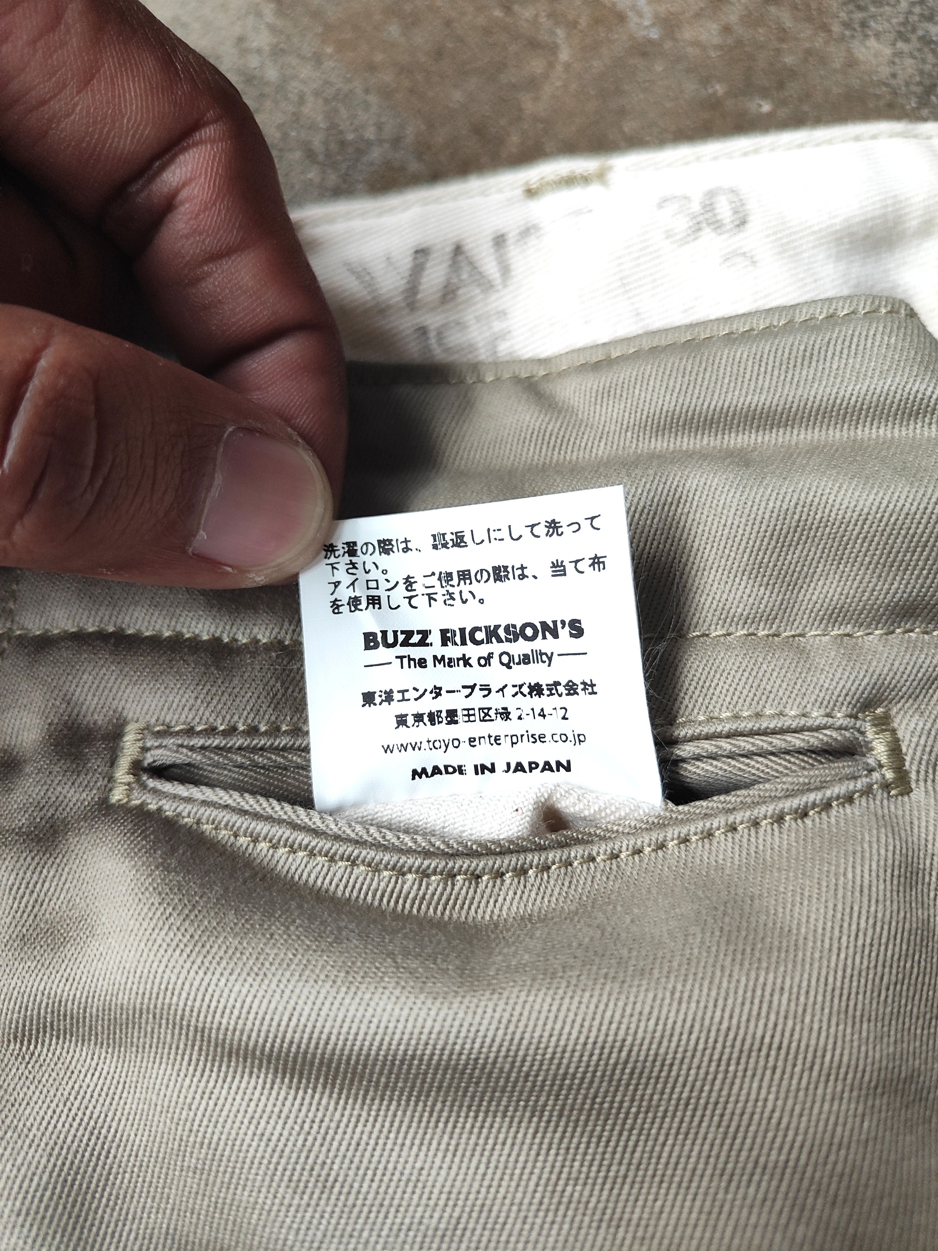 Buzz Rickson's Buzz Rickson's Original Spec Chinos Officer Pants Size US 30 / EU 46 - 6 Thumbnail