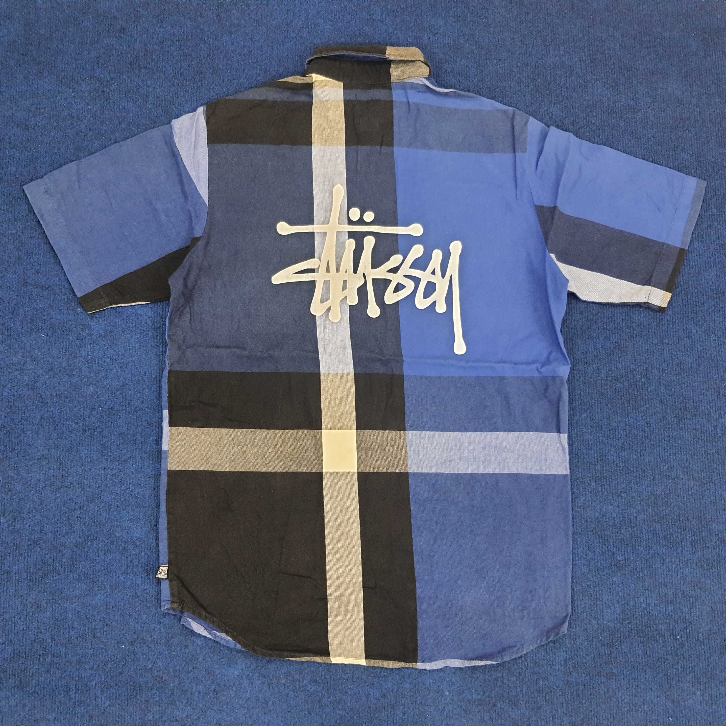 Stussy × Vintage Vintage Stussy Custom Logo Button Shirt Size US M / EU 48-50 / 2 - 1 Thumbnail