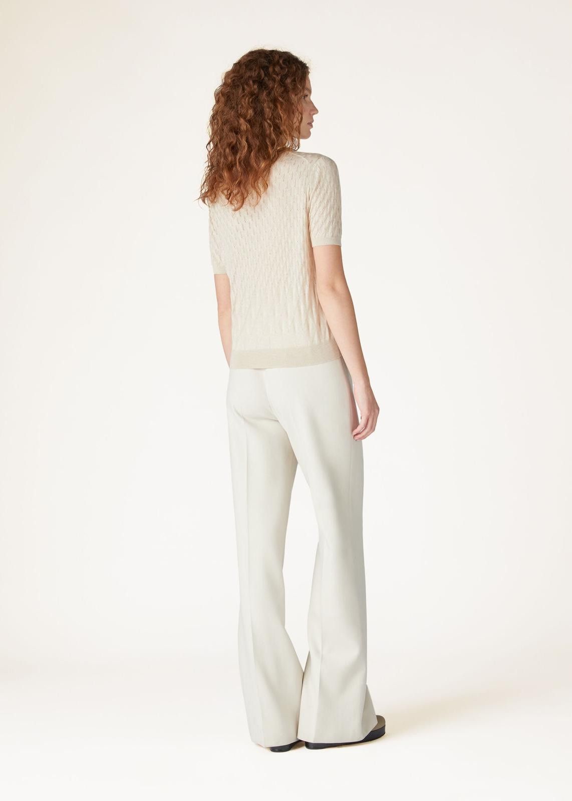 Loro Piana o1srvl11e0125 FAN6249 Takao Crewneck Sweater in Beige Size M / US 6-8 / IT 42-44 - 4 Thumbnail