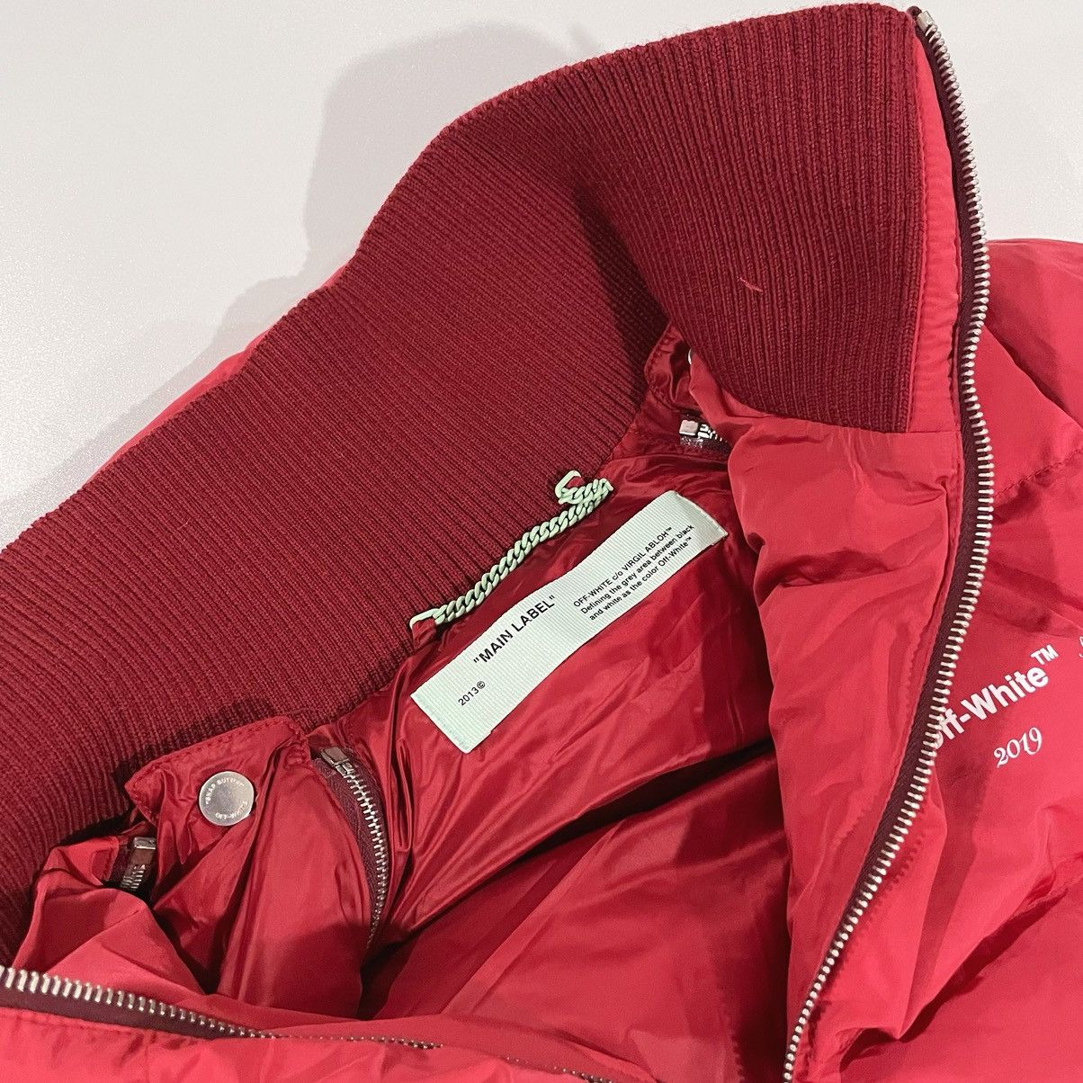 Off-White Off-White red diamond logo detachable puffer jkt Size US L / EU 52-54 / 3 - 7 Thumbnail