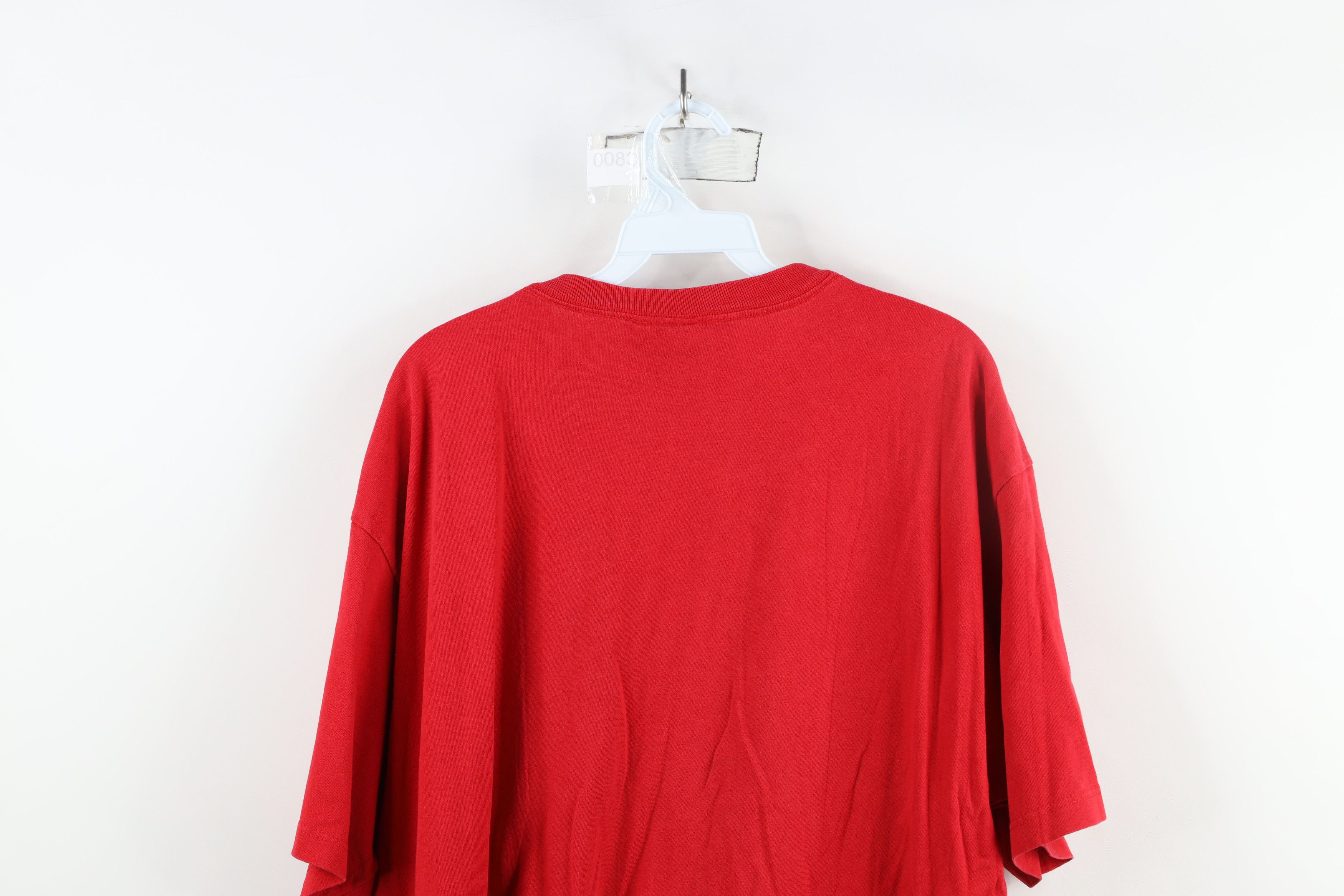 Nautica × Vintage Vintage 90s Nautica Sport Tech T-Shirt Red Cotton USA Size US L / EU 52-54 / 3 - 11 Thumbnail