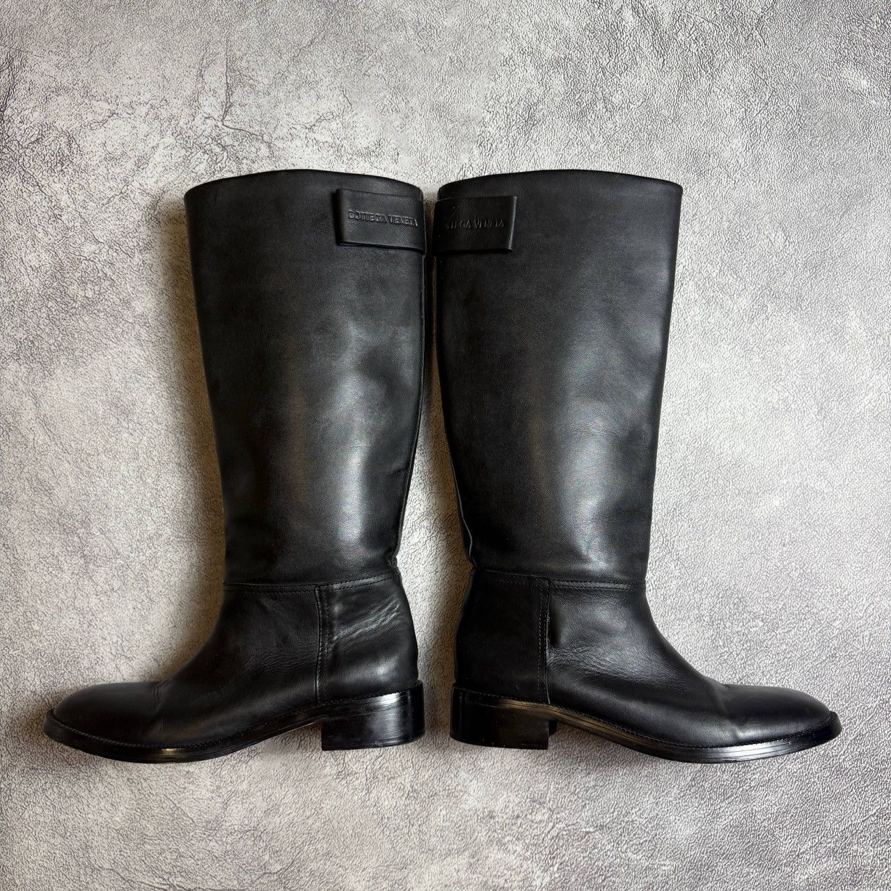 Bottega Veneta Bottega Veneta Black Leather Knee-High Boots Size US 9 / IT 39 - 1 Thumbnail