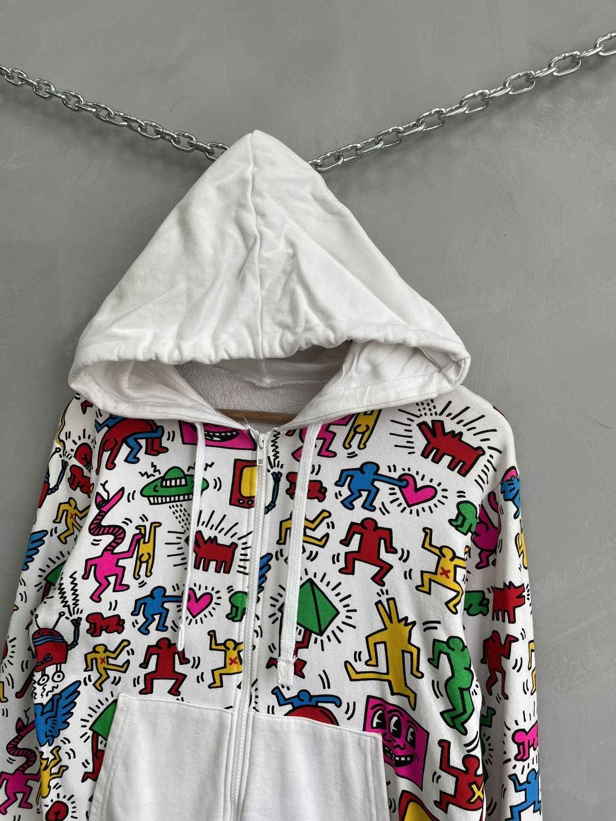 Keith Haring Keith Haring Full Print Hoodie Big Bang Art japanese style Size US M / EU 48-50 / 2 - 3 Thumbnail