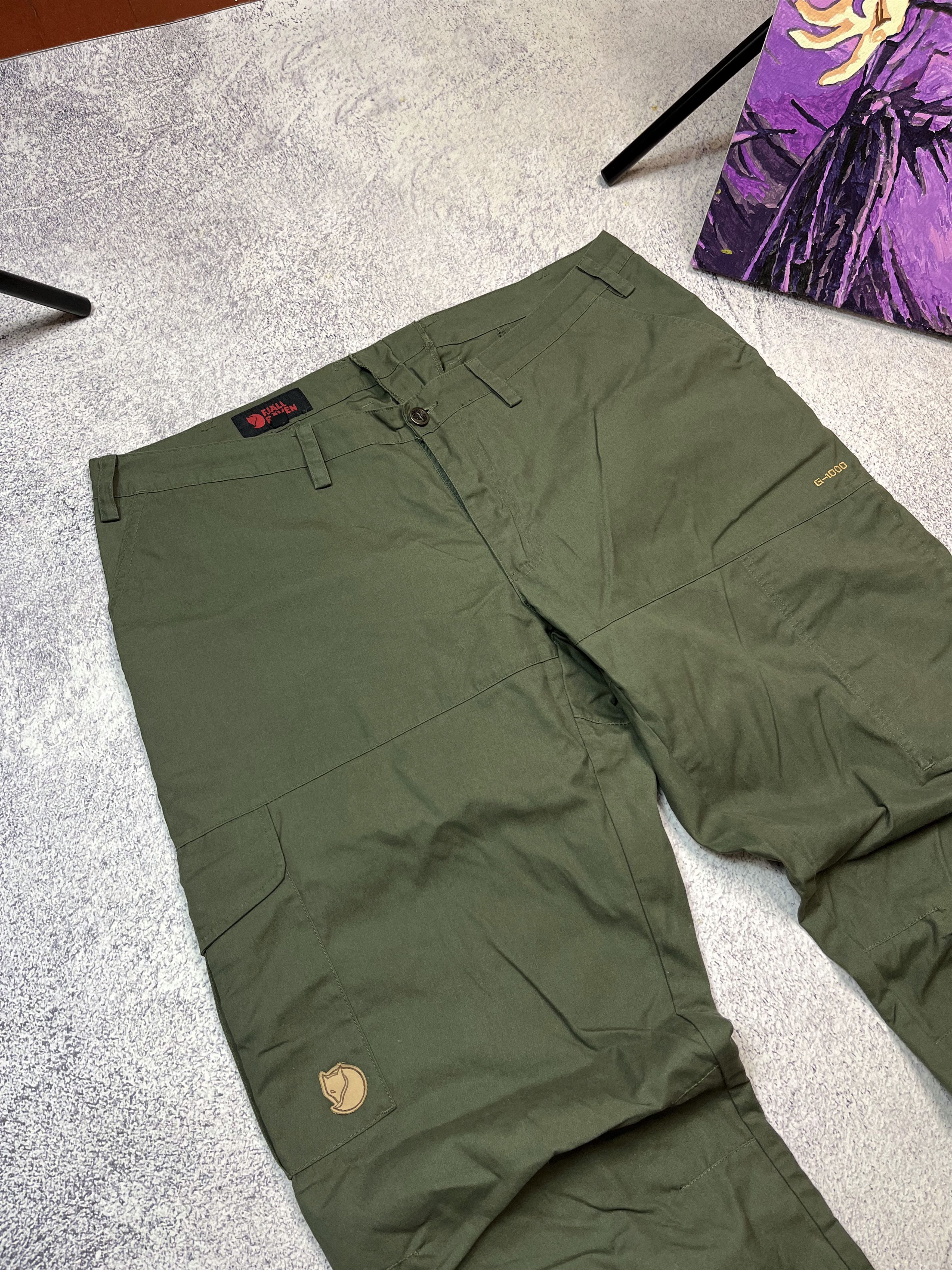 Fjallraven Fjallraven G-1000 Green Trekking Cargo Pants Trousers Men's Size US 32 / EU 48 - 7 Thumbnail