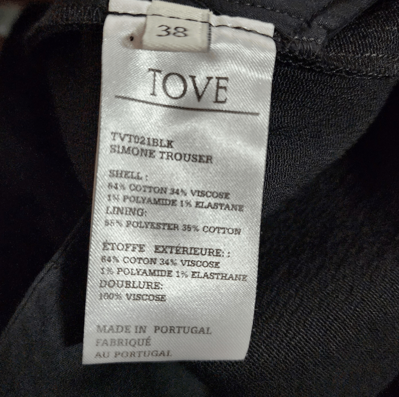 TOVE Tove Simone Black Wide Leg Pants Sz 38/6 | Cropped High Ris Size 28" / US 6 / IT 42 - 6 Thumbnail