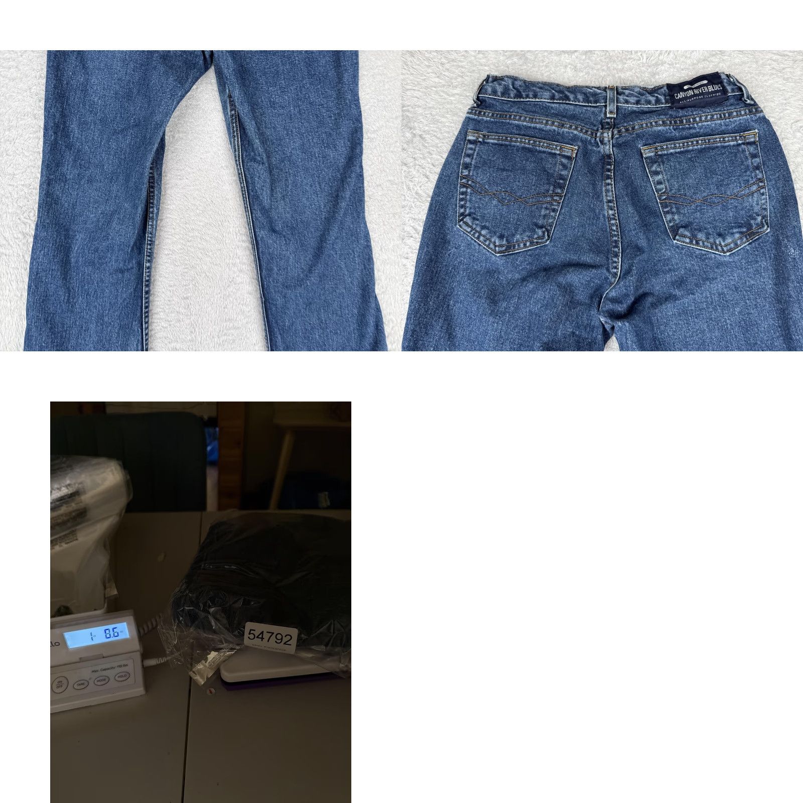 Vintage Canyon River Blues Jeans Juniors 9 Long Blue High Rise Straight Denim 28x32 5-Pocket Design 90s Womens Size 30" / US 8 / IT 44 - 10 Thumbnail