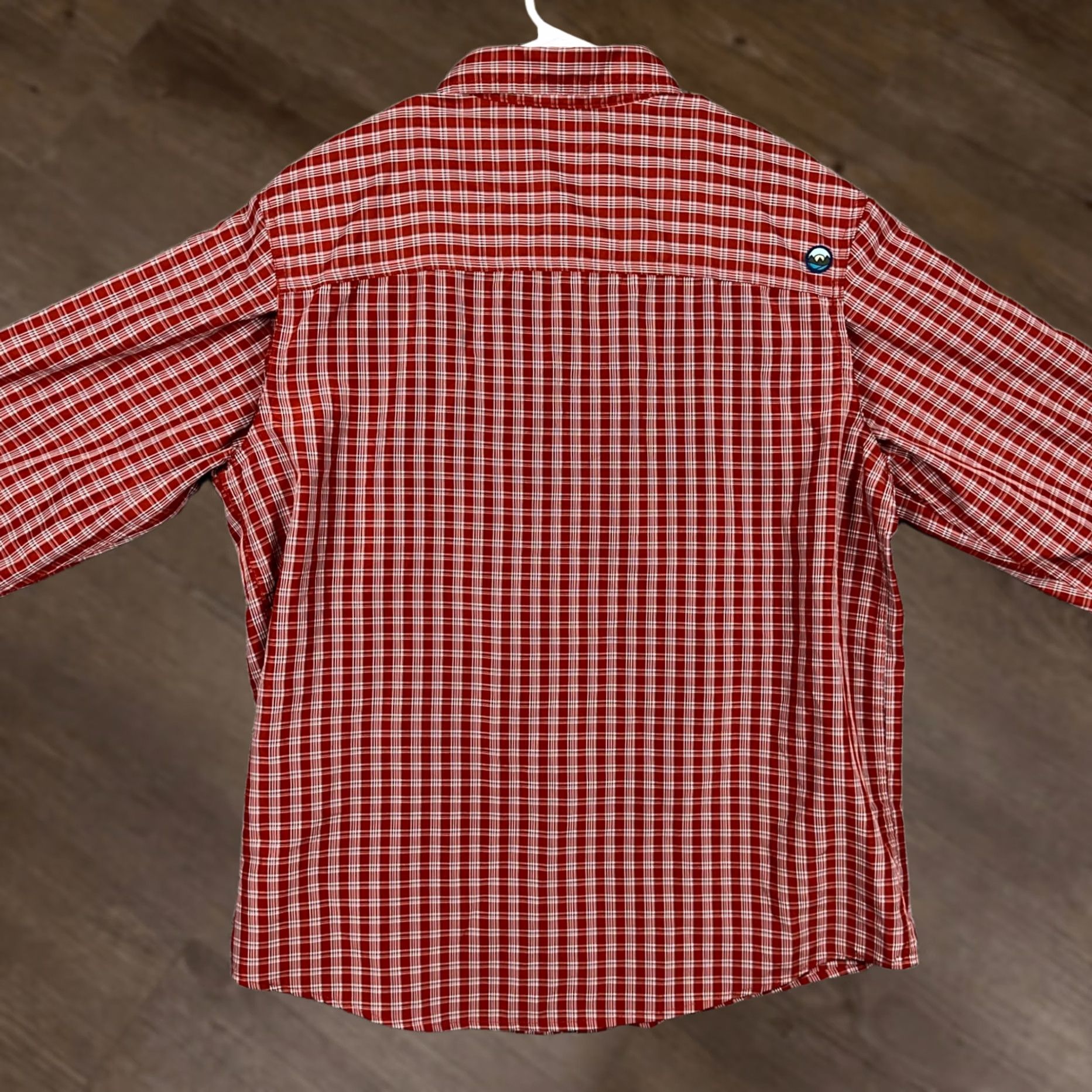Wrangler Wrangler Button-Up Shirt Mens Large Red Plaid Nylon Blend Outdoor Regular Fit Shirt Size US L / EU 52-54 / 3 - 1 Thumbnail