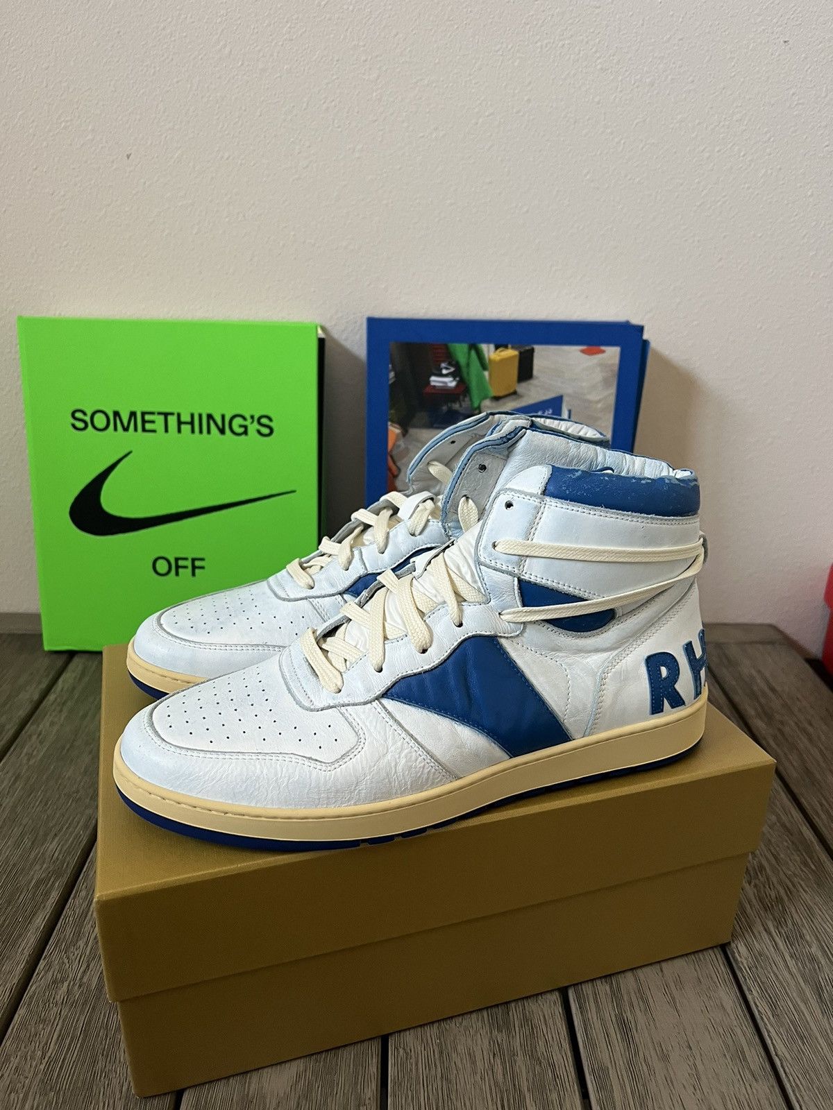 Rhude Rhude Rhecess Hi Sneakers Size US 12 / EU 45 - 1 Thumbnail