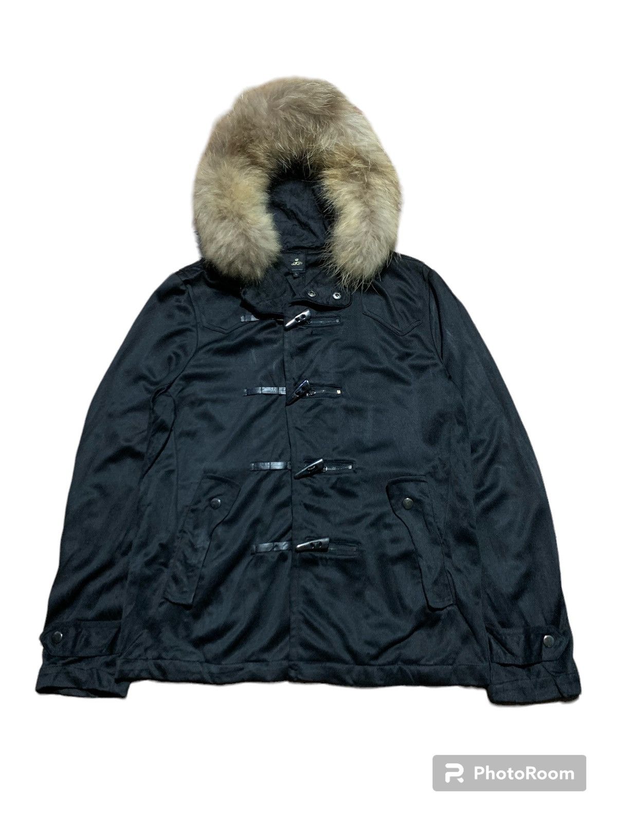 semanticdesign 2000s SemanticDesign bondage punk Fur Hoodie jacket Size US M / EU 48-50 / 2 - 2 Thumbnail