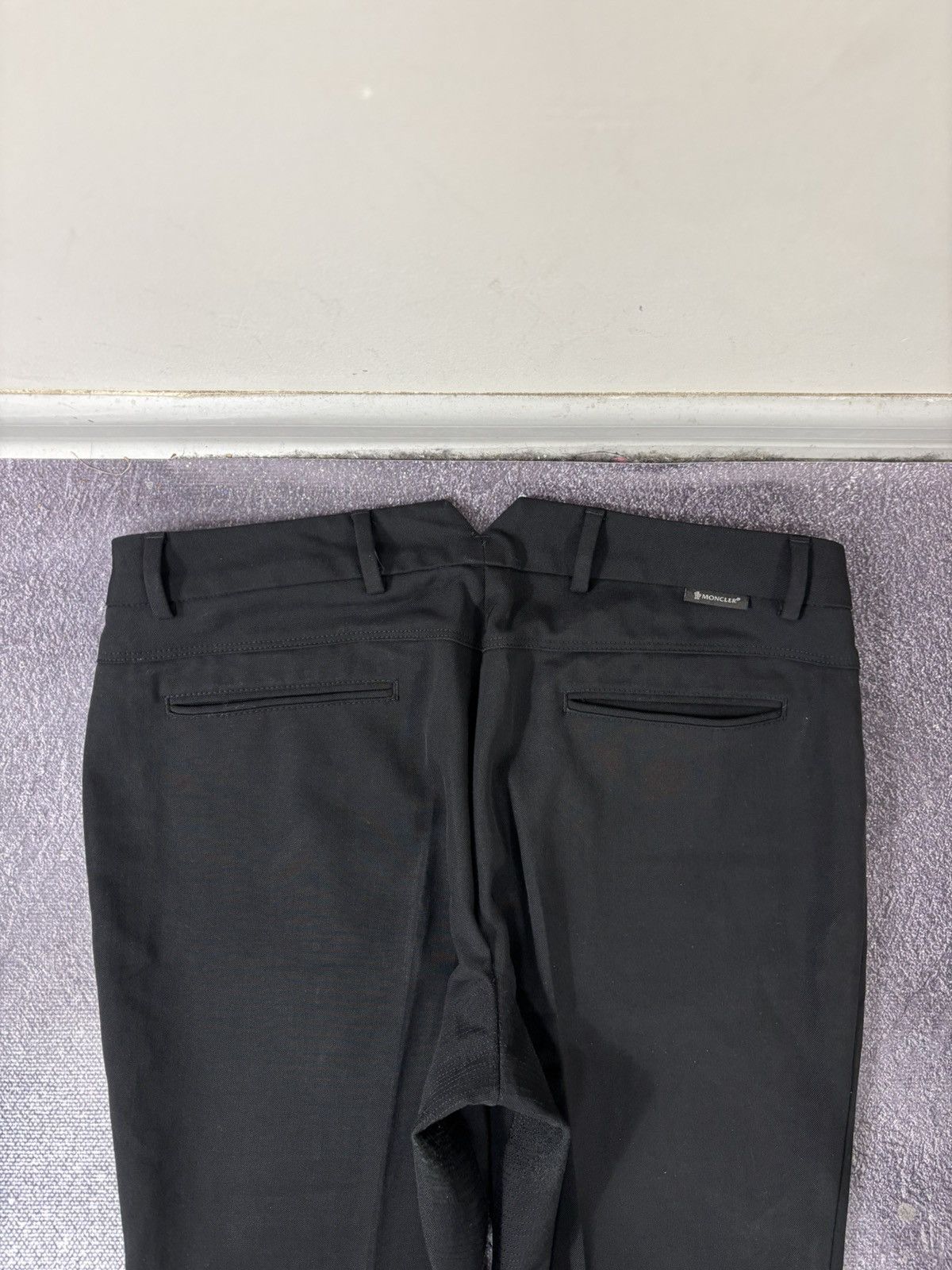 Moncler Moncler Women’s Black Slim Tapered Poly Wool Pants Trousers Size 28" / US 6 / IT 42 - 16 Thumbnail