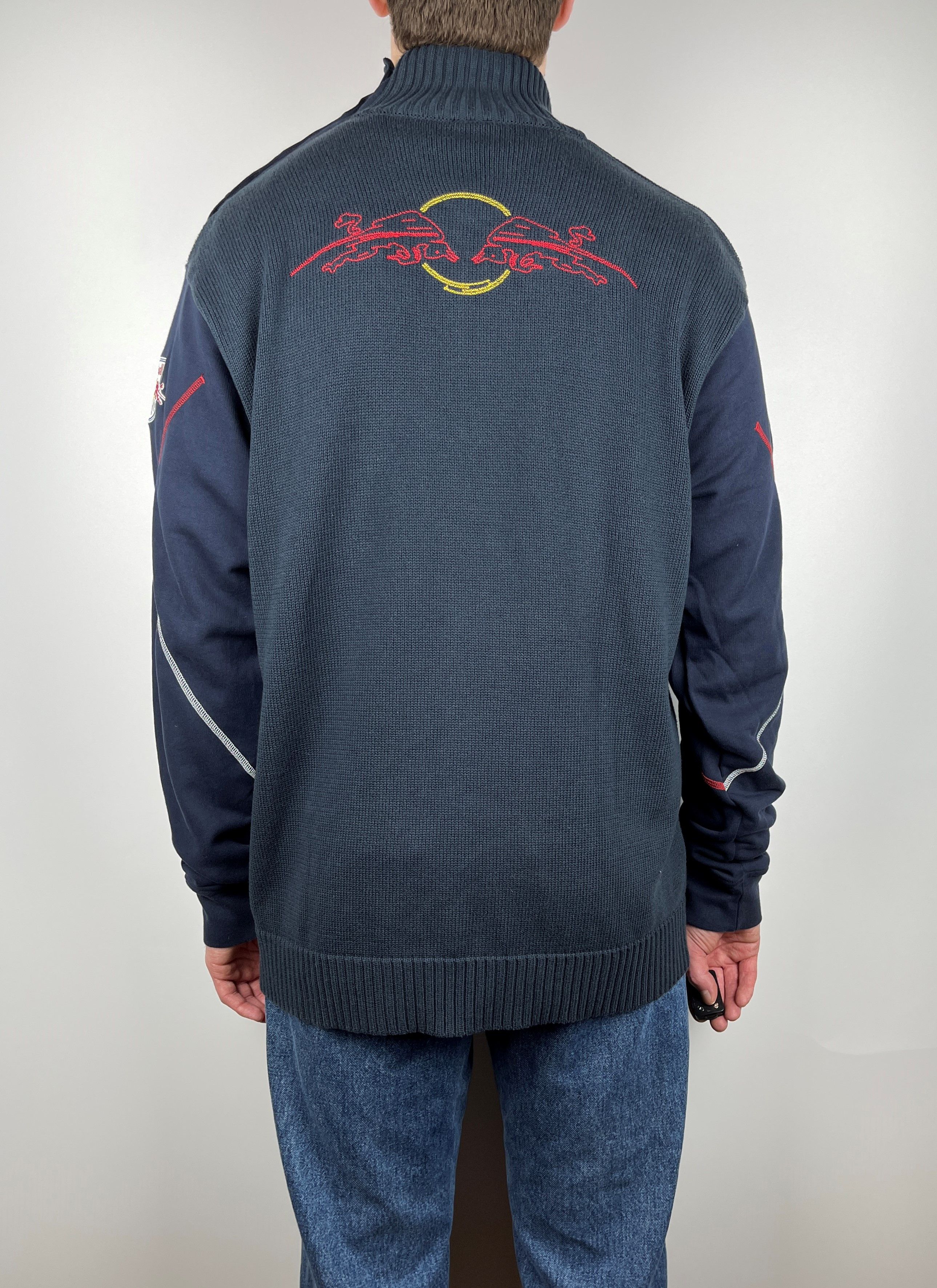 Vintage 00's Adidas Red Bull Salzburg Y2K Turtleneck Sweater