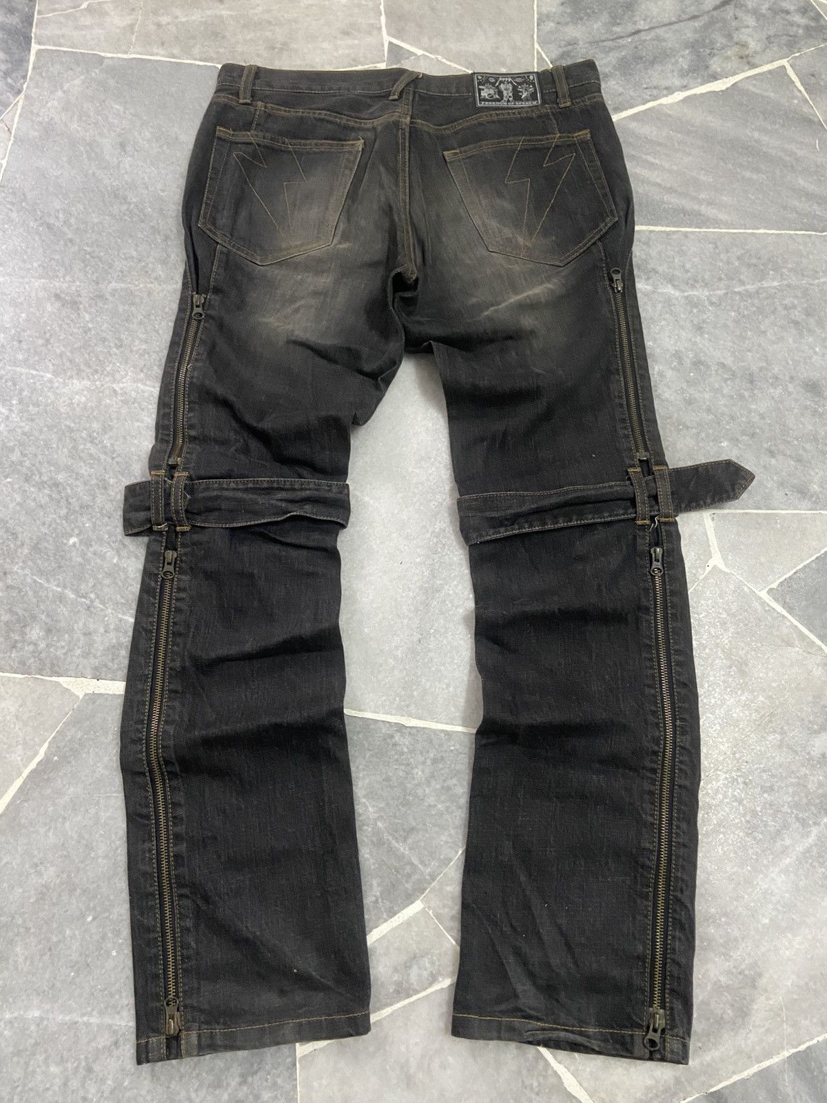Japanese Brand Japanese Jeans Bondage Zipper PPFM Size US 33 - 3 Thumbnail