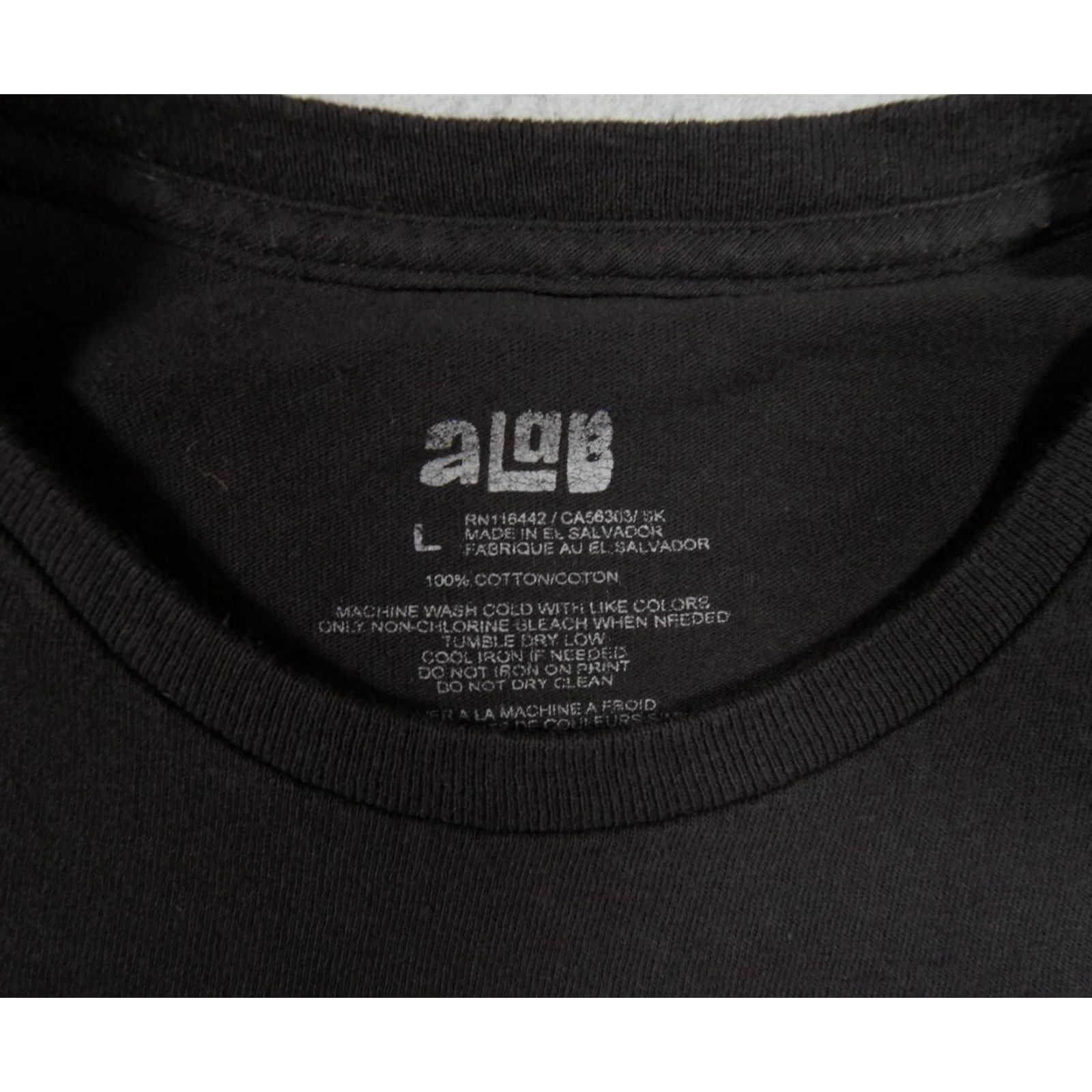 Vintage aLab Skateboard T-Shirt Mens Large Black Crew Neck Grim Reaper Skull Streetwear Size US L / EU 52-54 / 3 - 4 Thumbnail
