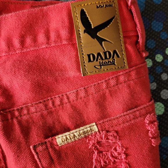 Other Dada High Waisted Jeans Short In Red/Pink Color - 27" Waist Size 27" / US 4 / IT 40 - 4 Thumbnail