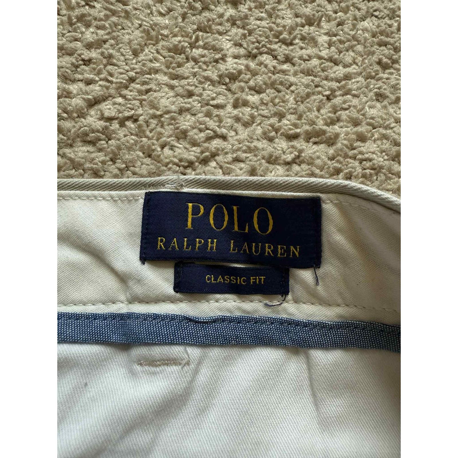 Polo Ralph Lauren Polo Ralph Lauren Classic Fit Chino Pants White Mens 38 x 34 Size US 38 / EU 54 - 7 Thumbnail