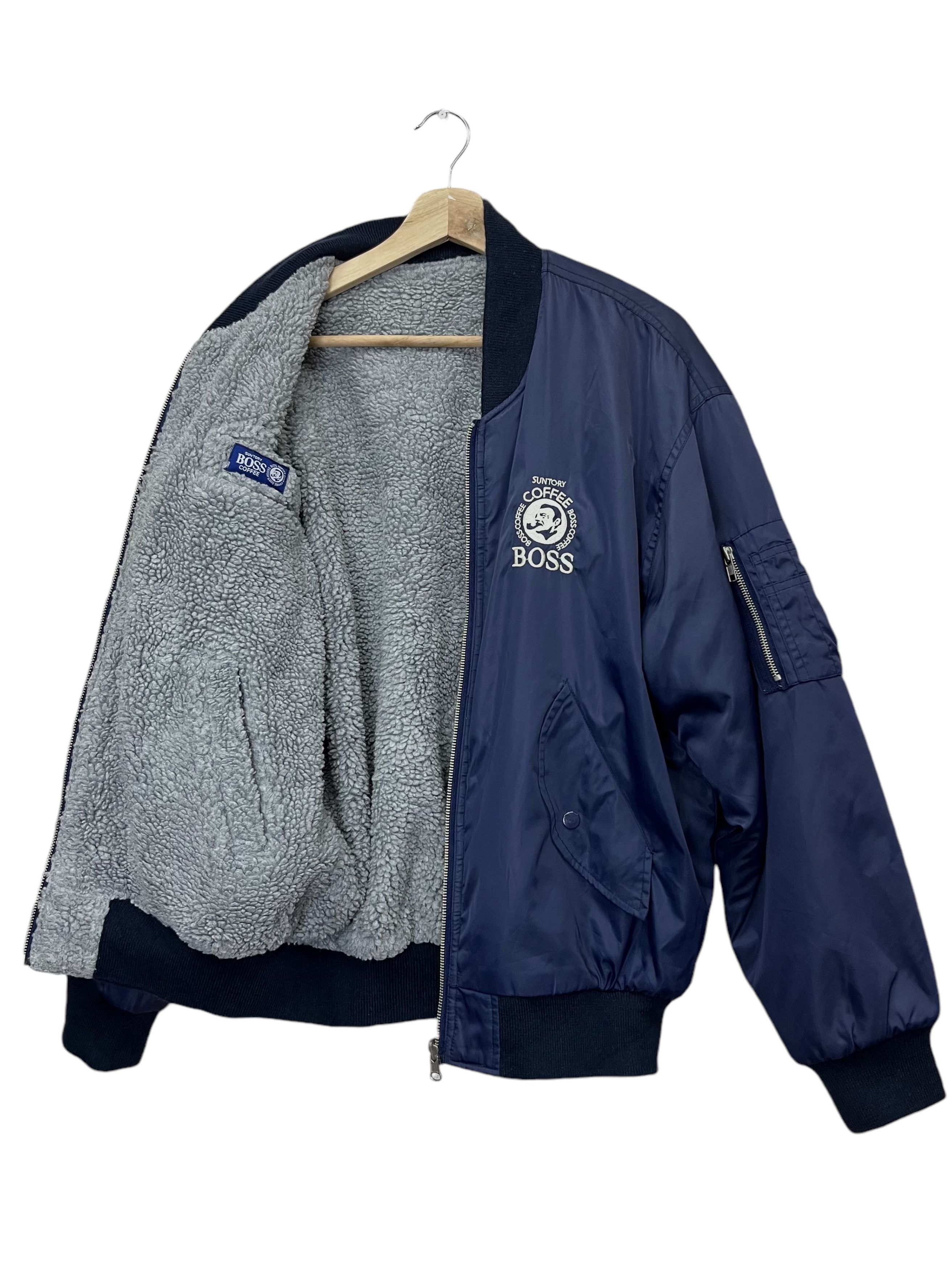 Vintage 🔥90’s SUNTORY BOSS COFFEE MA-1 Reversible Bomber Jacket Size US L / EU 52-54 / 3 - 8 Thumbnail
