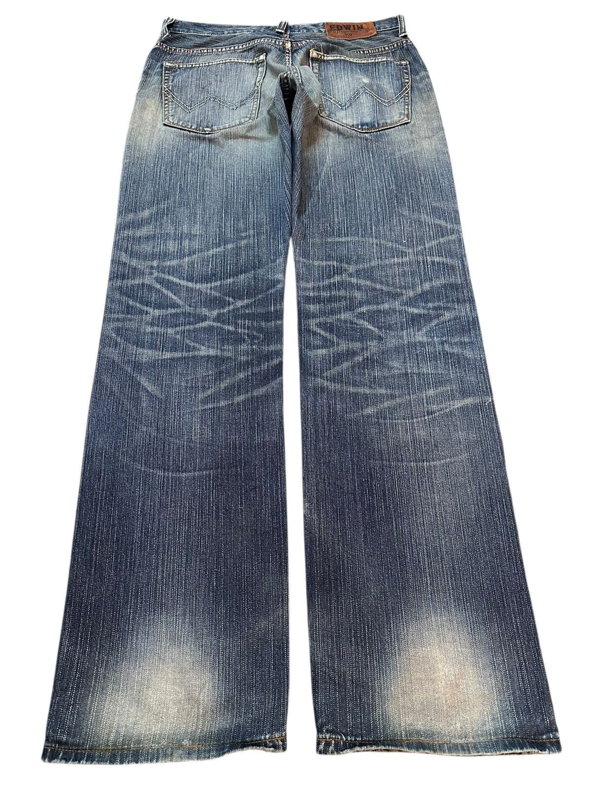 Edwin Edwin XV Exclusive Vintage Faded Wash Style Baggy Jeans Size US 34 / EU 50 - 2 Thumbnail