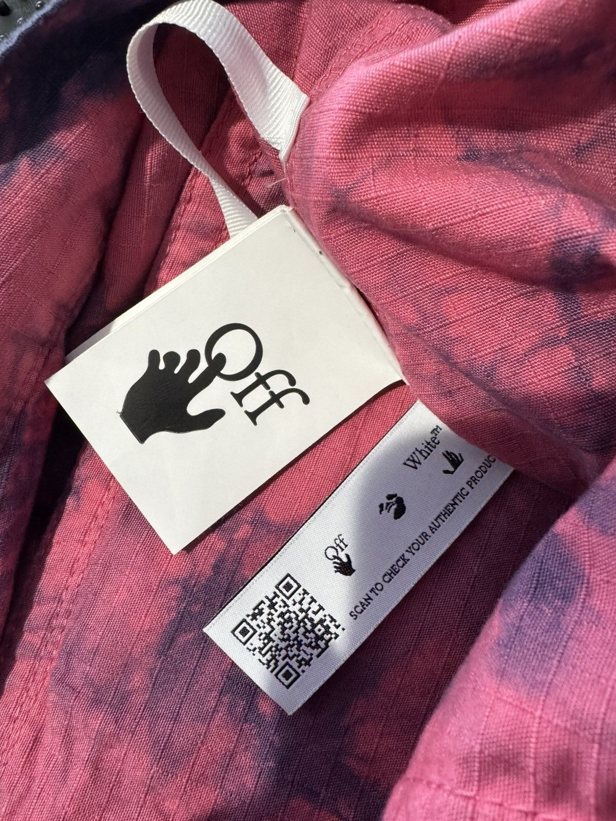 Off-White Off White Bounce Rip Stop Cargo Pants Tie Dye Fuchsia Size US 34 / EU 50 - 5 Thumbnail