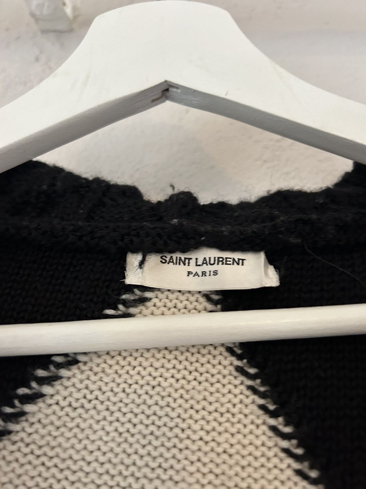Saint Laurent Paris Baja Cable Knit Hooded Cardigan Size US L / EU 52-54 / 3 - 9 Thumbnail
