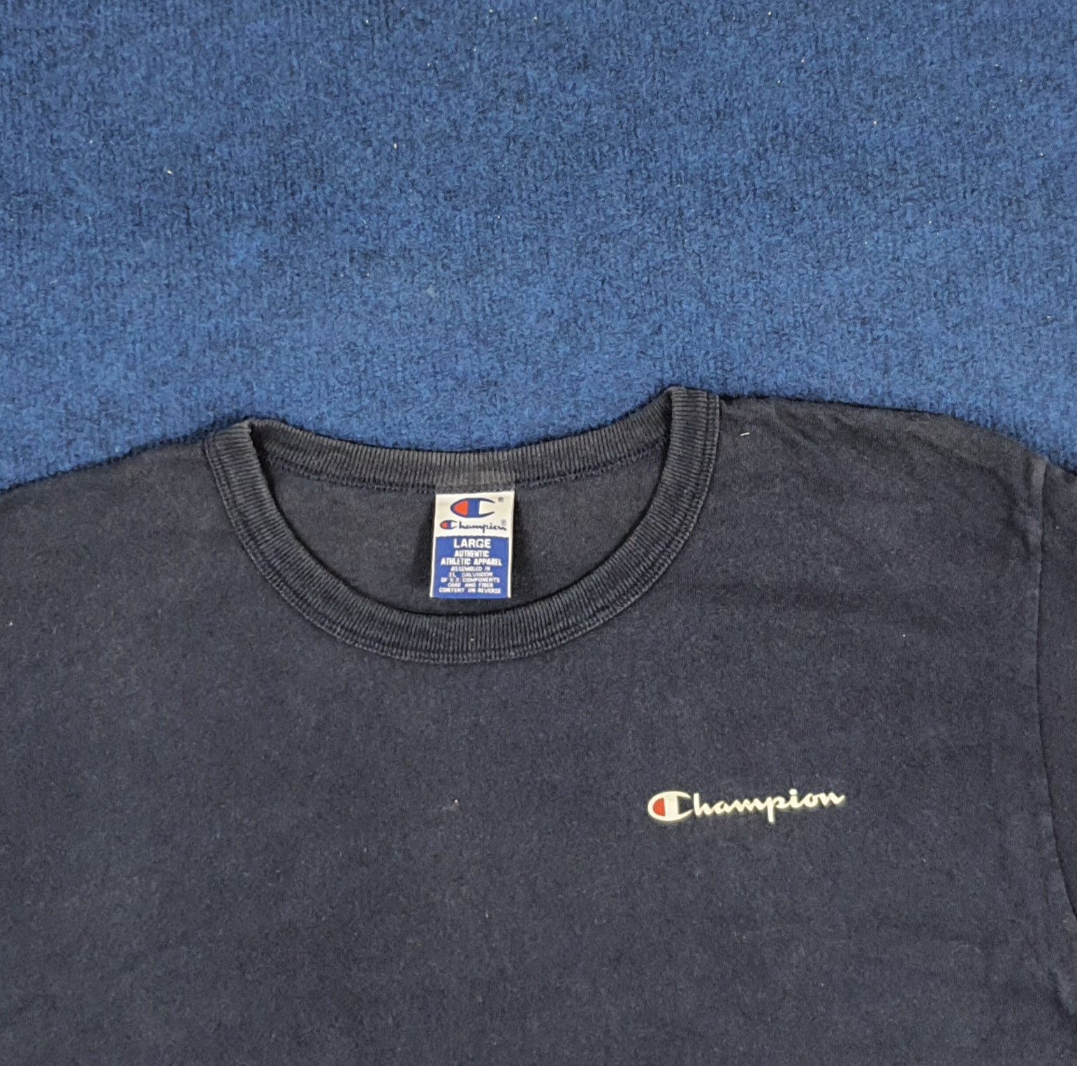 Champion × Vintage Vintage Champion Plain Tshirt Size US XL / EU 56 / 4 - 2 Thumbnail