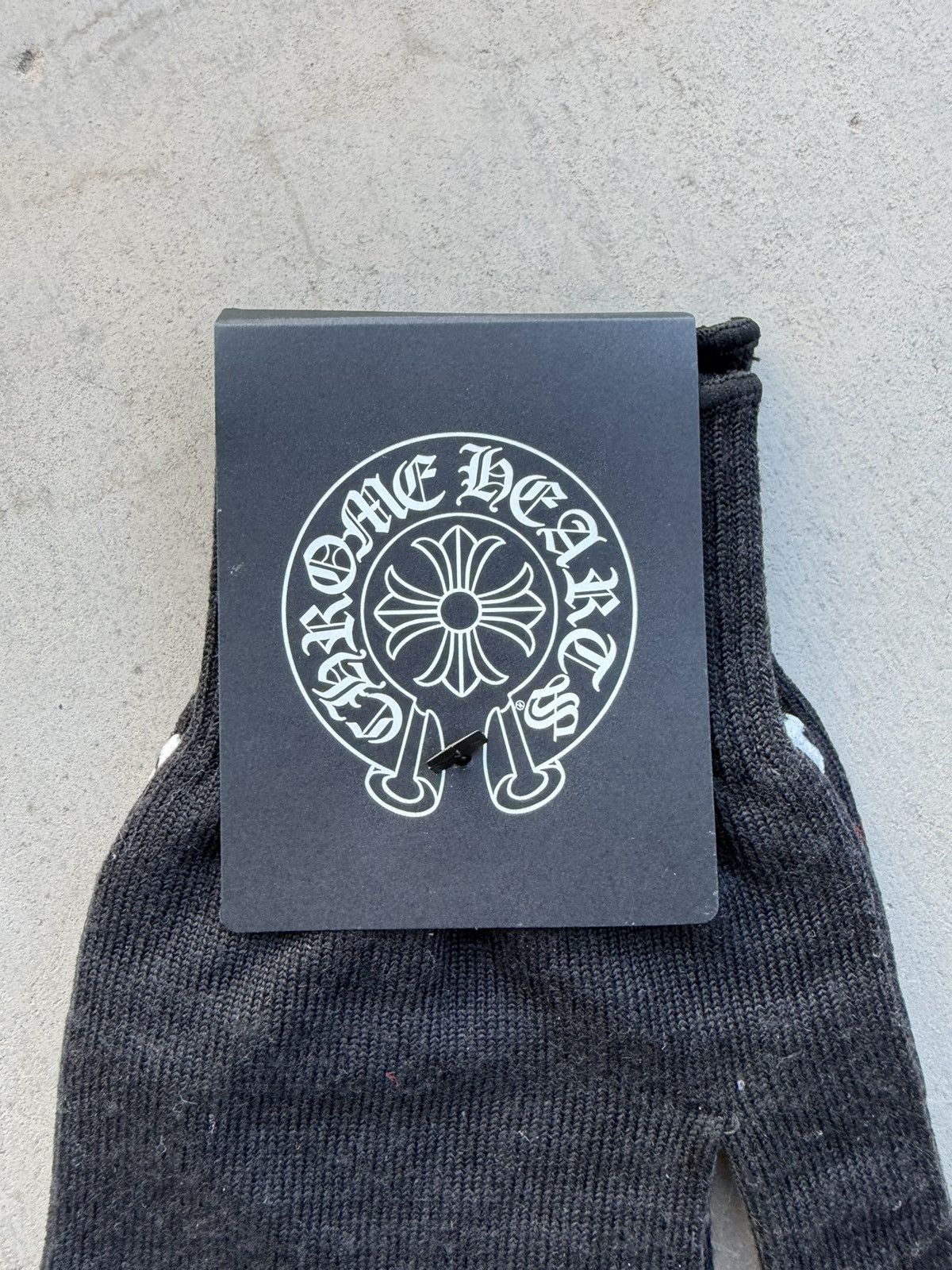 Chrome Hearts Chrome Hearts Black Checkmate Work Gloves Medium NWT Size ONE SIZE - 5 Thumbnail