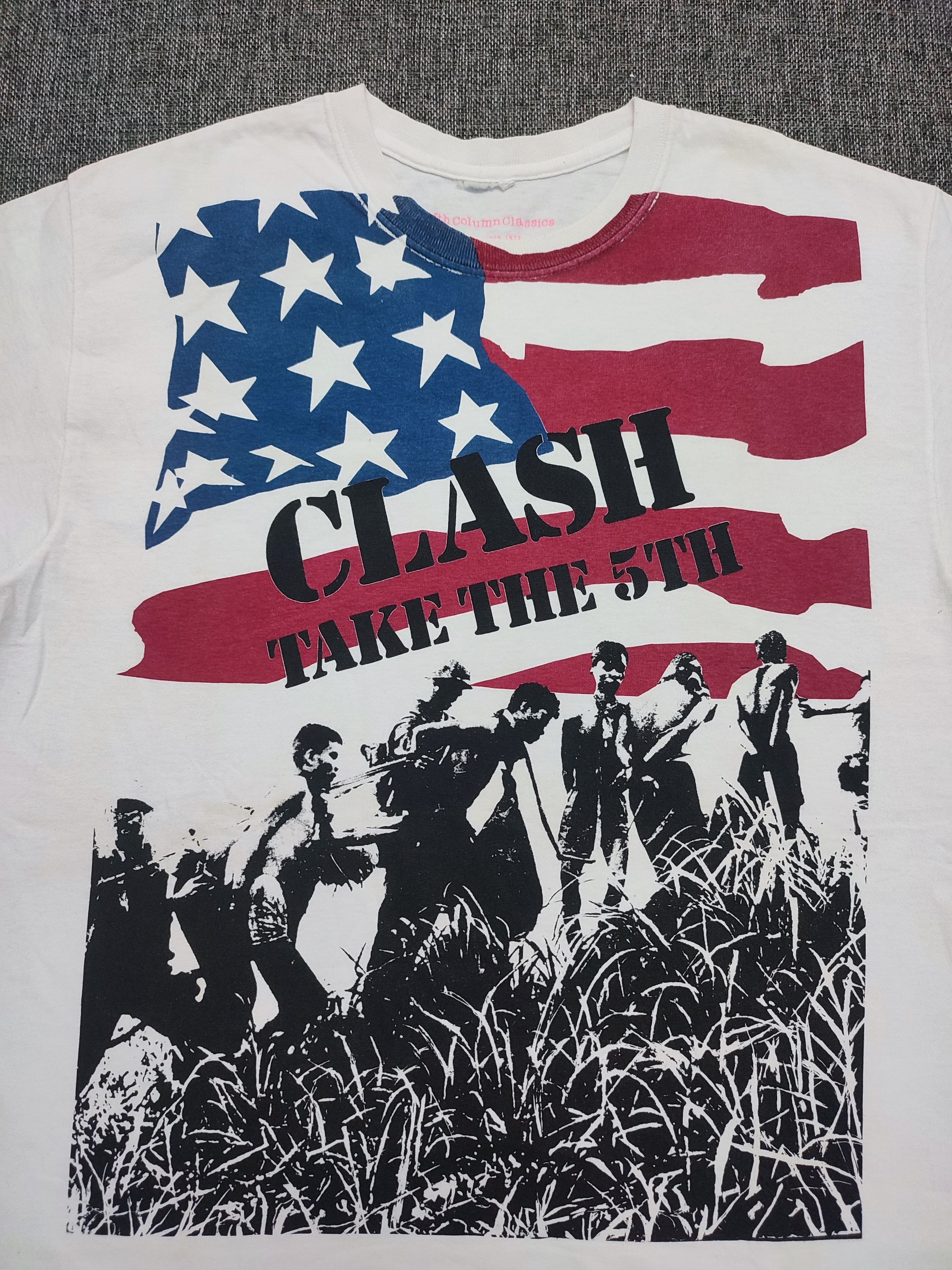 Band Tees × Vintage Vintage 2000s The Clash Fifth Column Tee Size US M / EU 48-50 / 2 - 7 Thumbnail