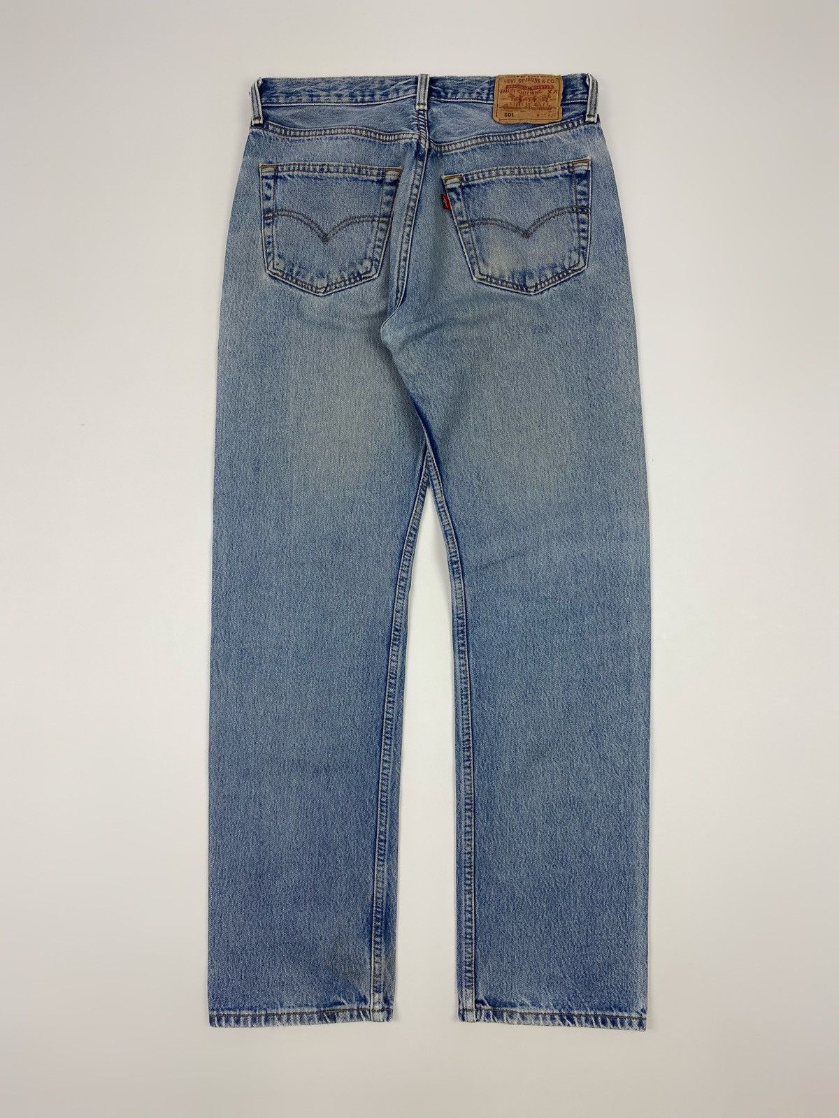 Levi's 2000’s Vintage Levi’s 501 Light Blue Washed Denim Pants Size US 32 / EU 48 - 9 Thumbnail