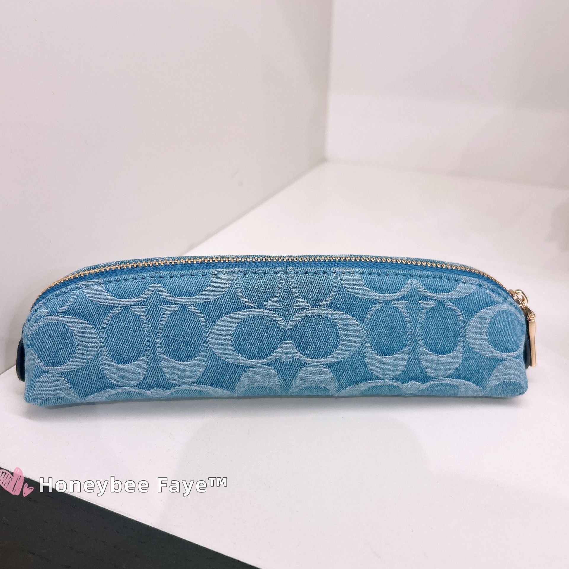 Coach Pencil Case In Signature Denim CDC10 Size ONE SIZE - 2 Thumbnail