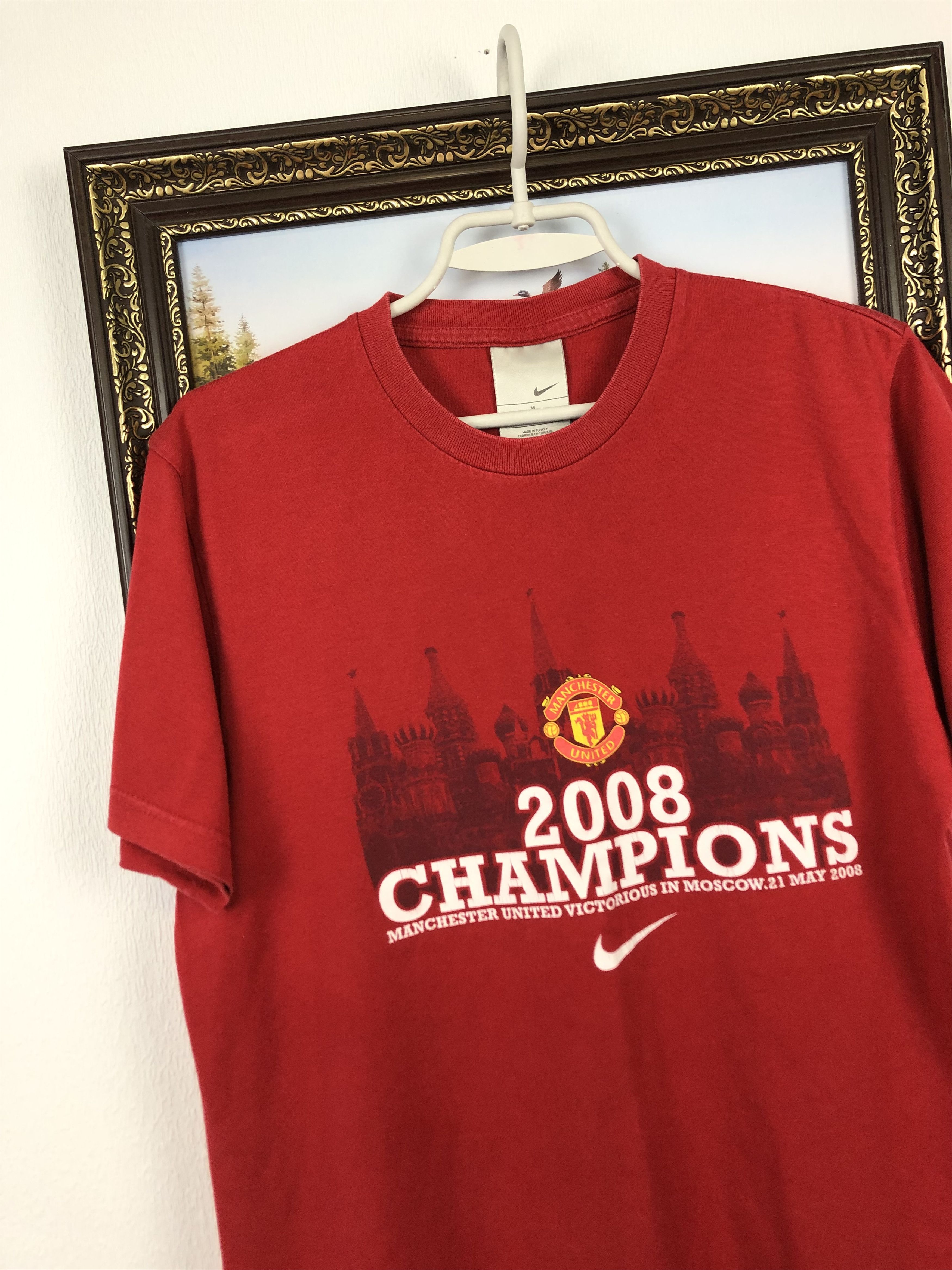 Nike Vintage Football Shirt Manchester United Tee Champions M Size US M / EU 48-50 / 2 - 4 Thumbnail